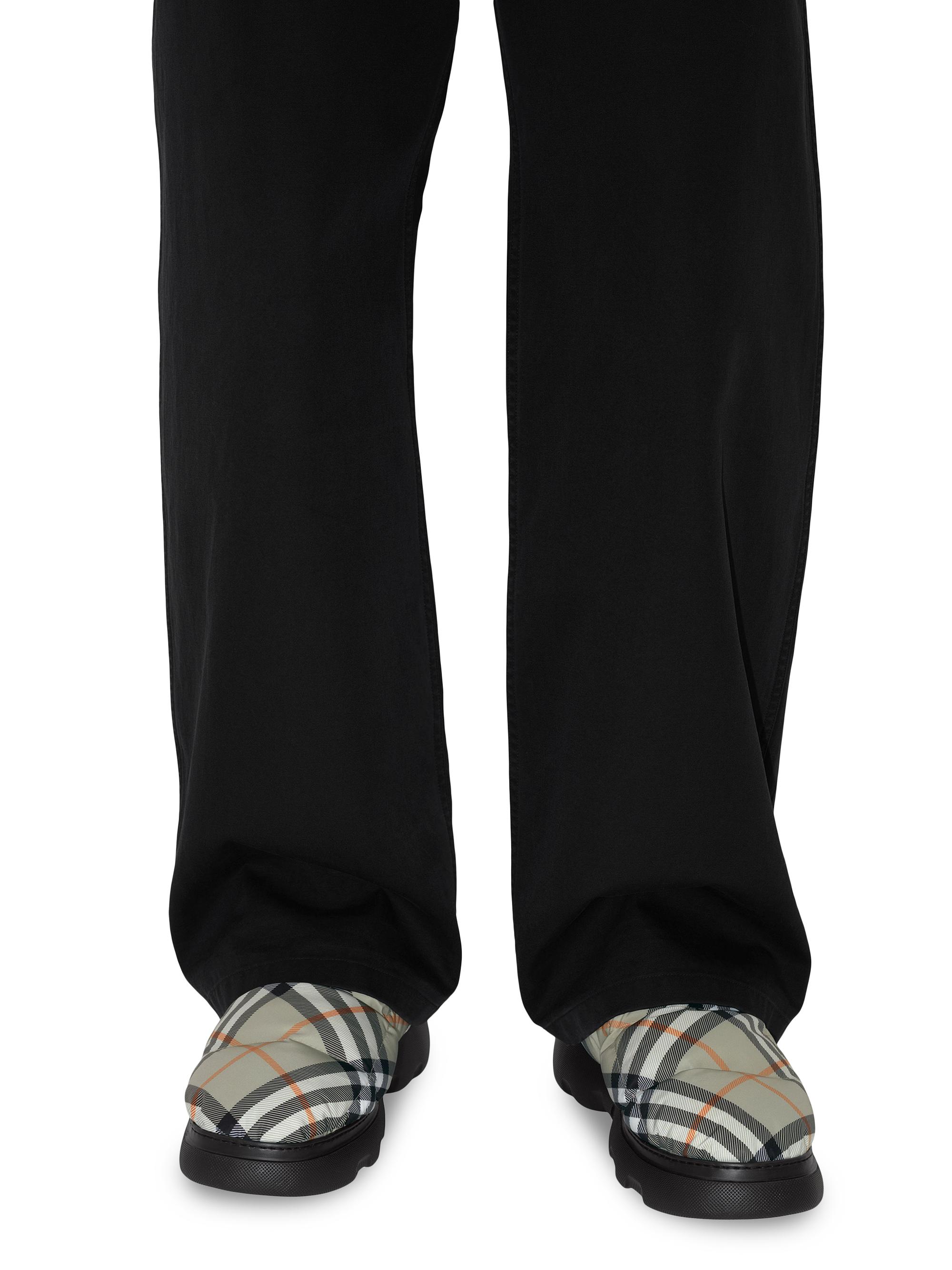 Shop Burberry Pillow Check Nylon Mules | Saks Fifth Avenue