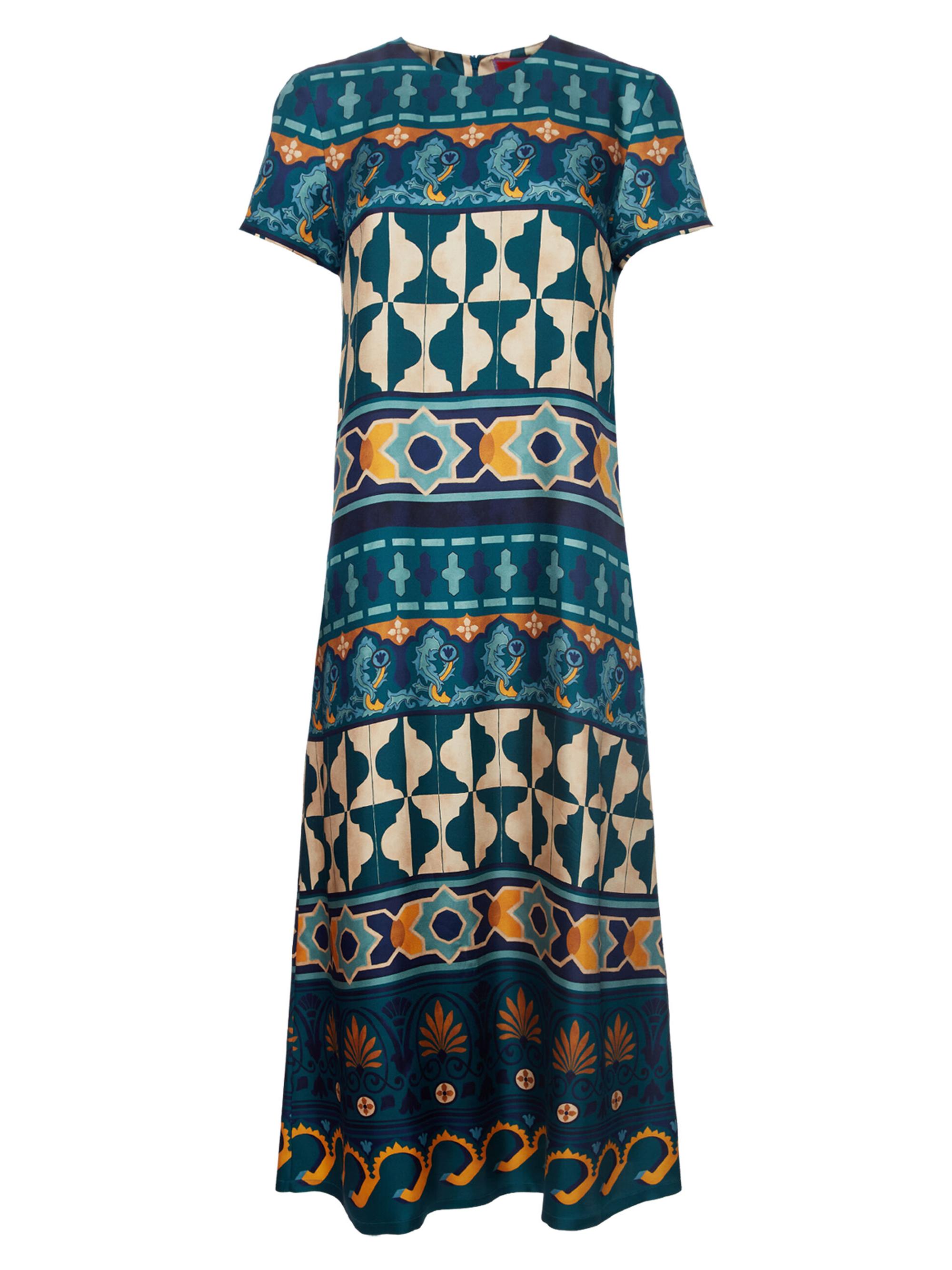 La DoubleJ Women's Swing Dress - Casareale Placee Emerald