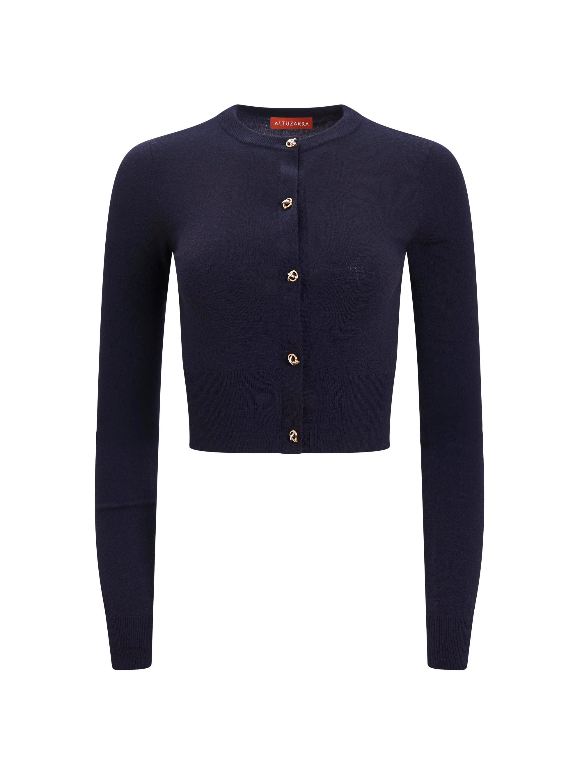 Altuzarra Women's Arlette Merino Wool Crop Sweater -