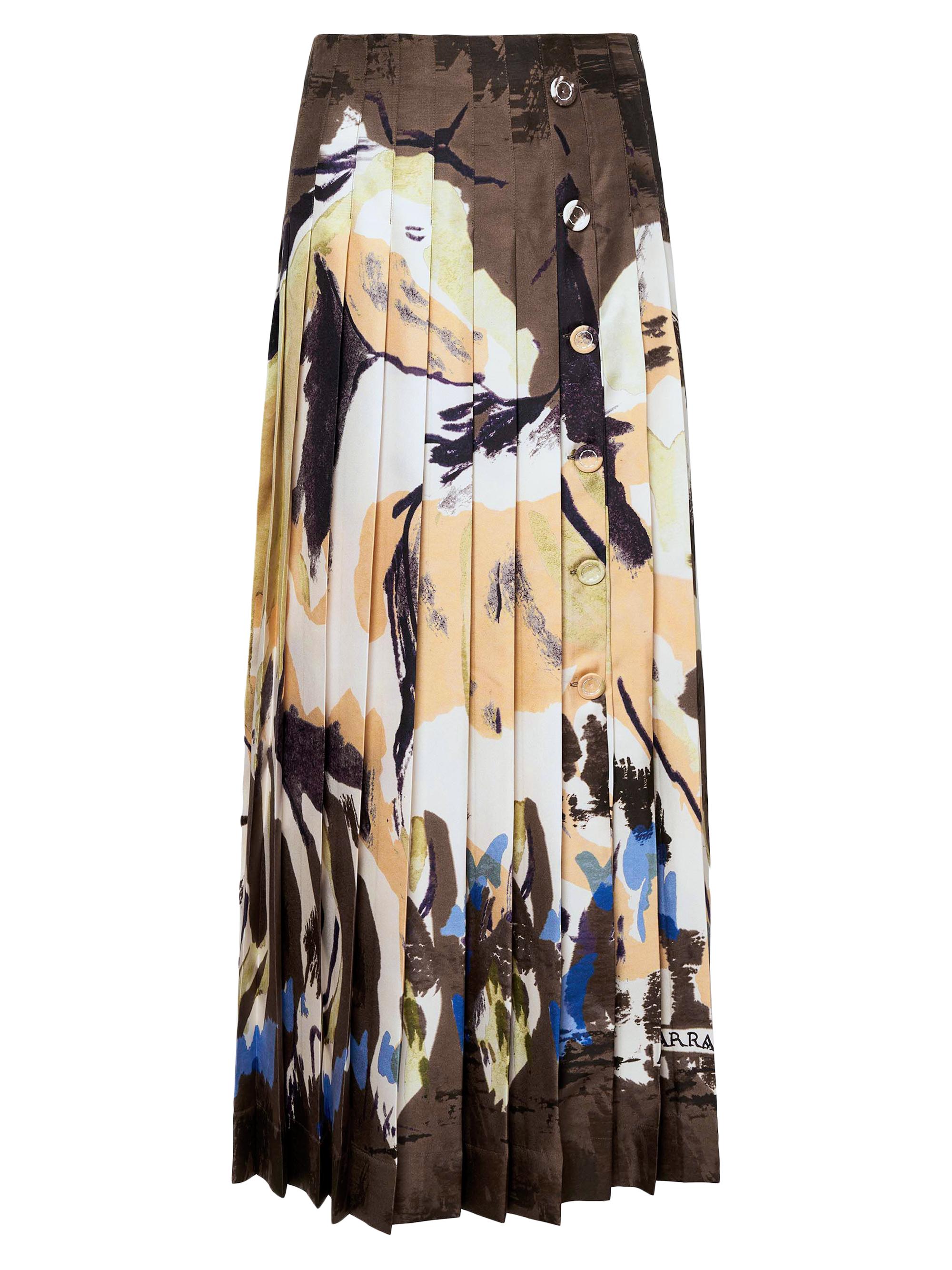 Altuzarra Women's Tullius Silk Skirt - Chamois