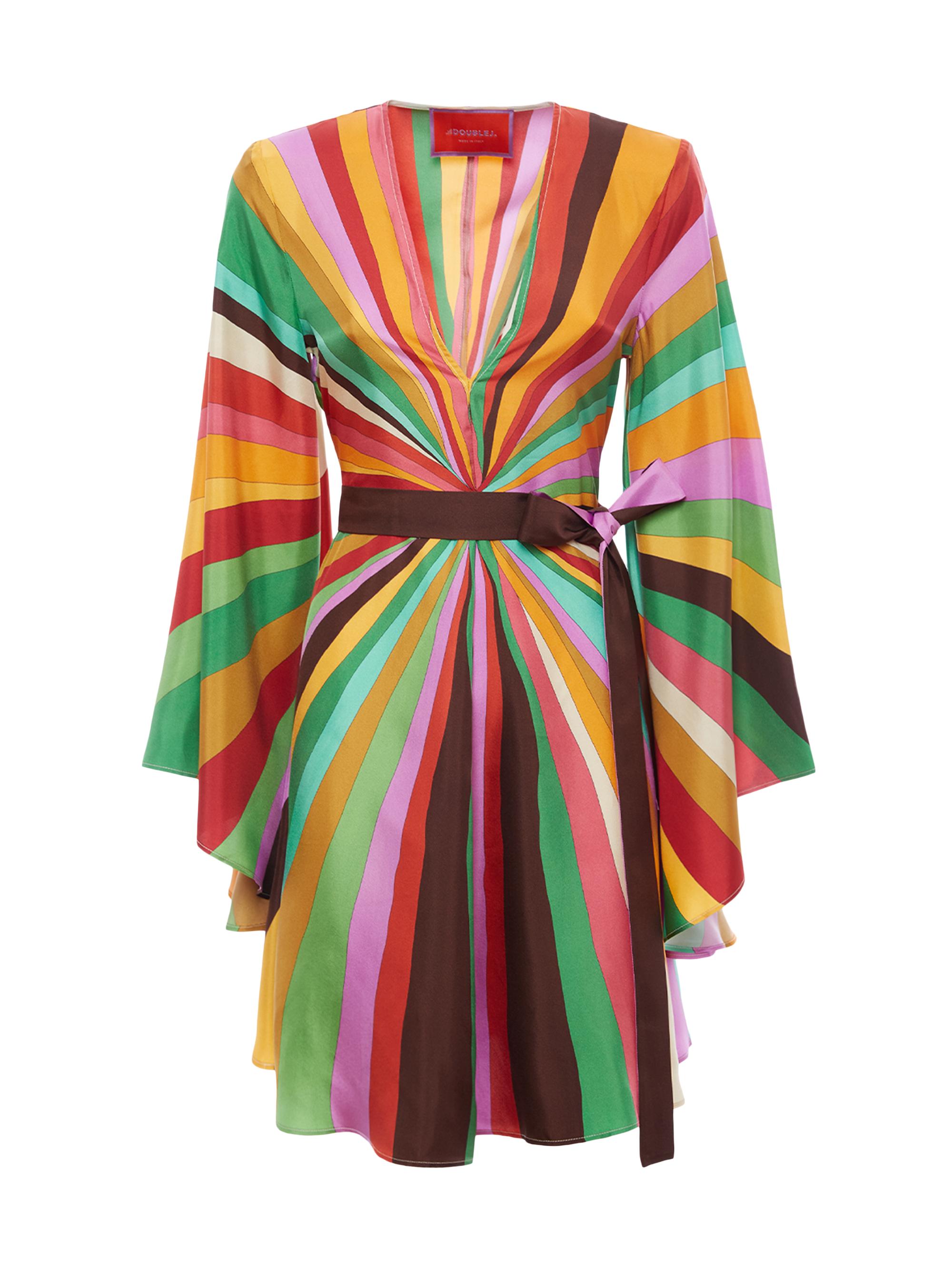 La DoubleJ Women's Mini Magnifico Dress (Placée) - Rainbow Place Multicolor