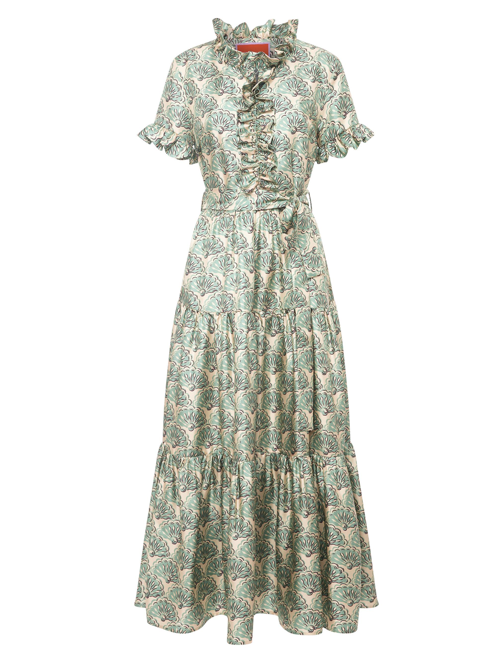 La DoubleJ Women's Long and Sassy Dress - Green Beige