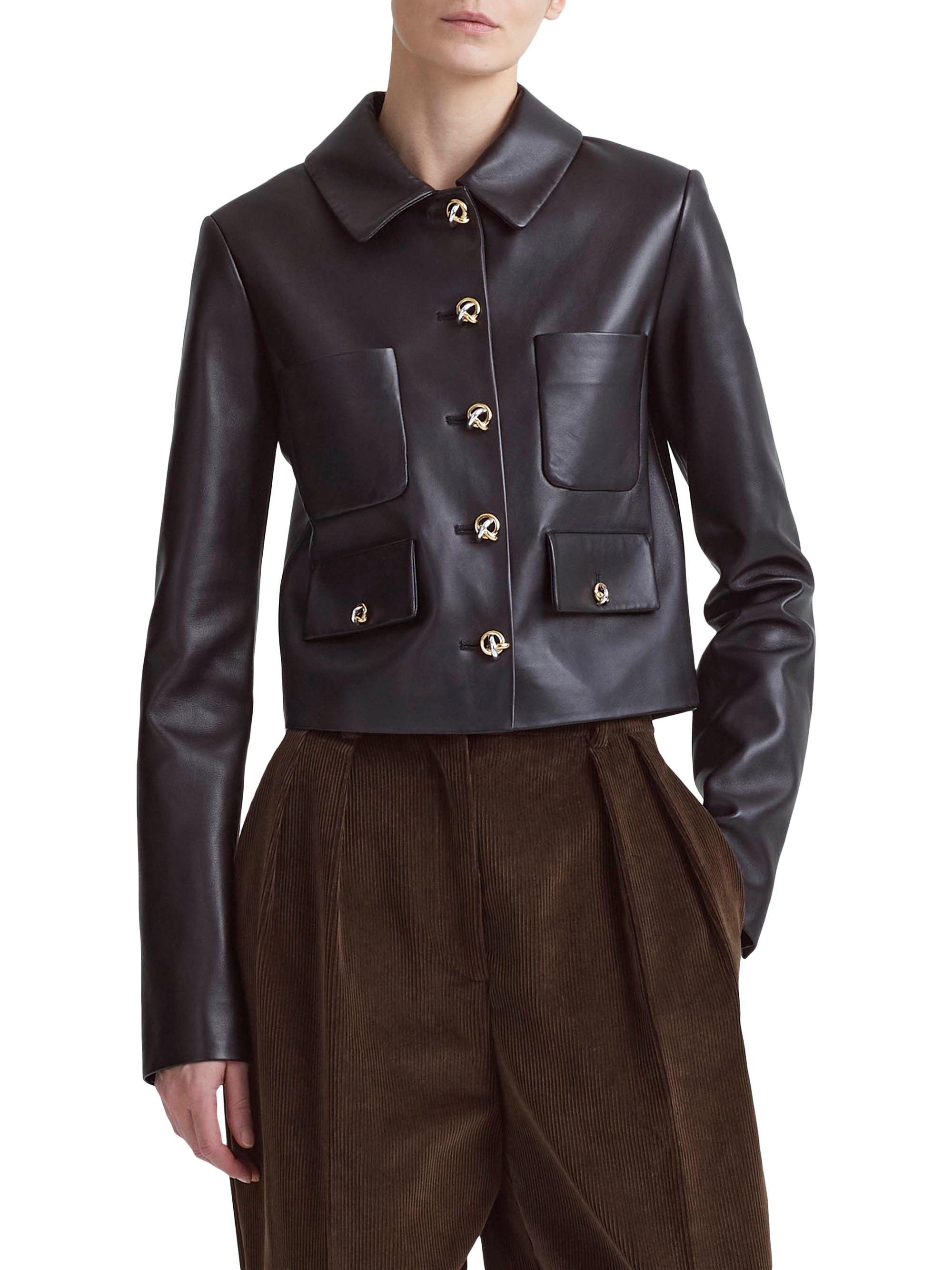 Altuzarra Astley Leather Jacket | Saks Fifth Avenue