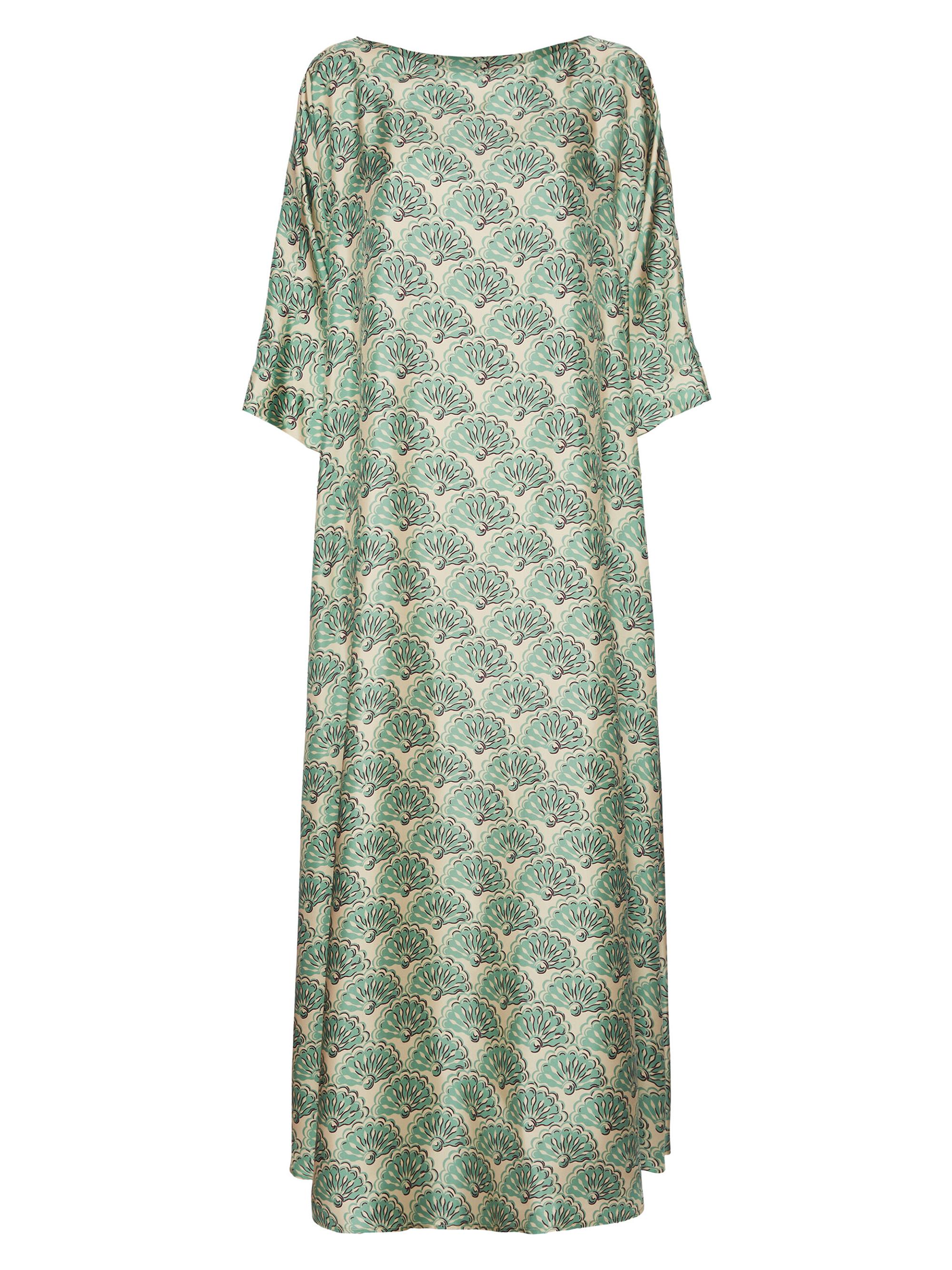 La DoubleJ Women's Muumuu Dress Round Neck - Fans Menta