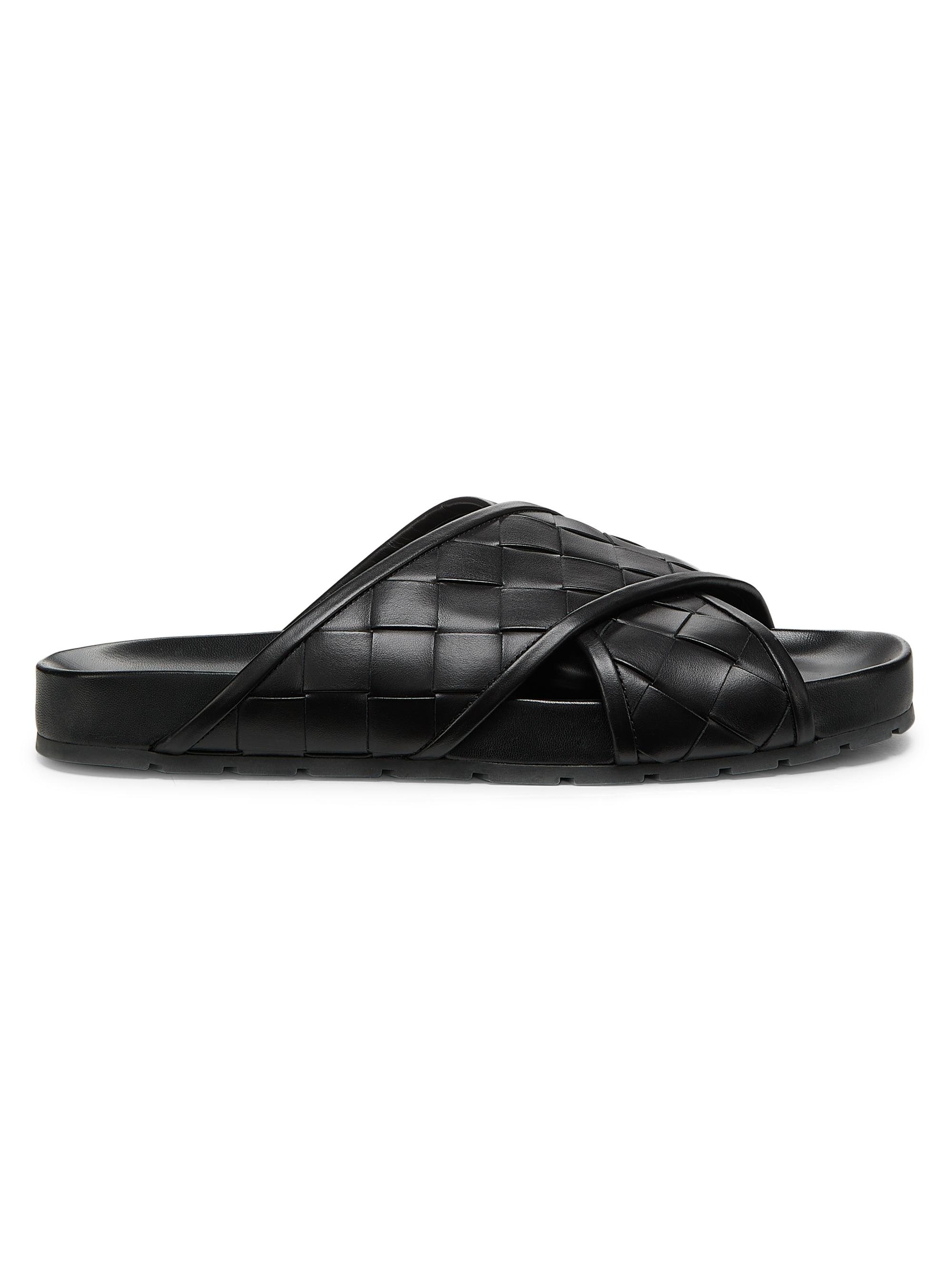 bottega veneta leather slides