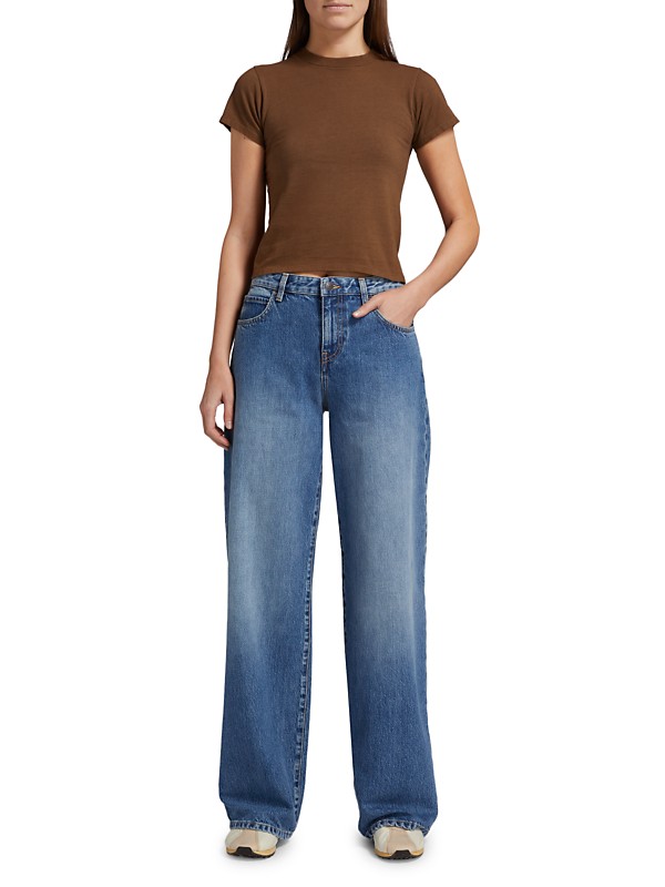 Shop The Row Eglitta Low-Rise Straight Jeans | Saks Fifth Avenue Shop The Row Eglitta Low-Rise Straight Jeans | Saks Fifth Avenue