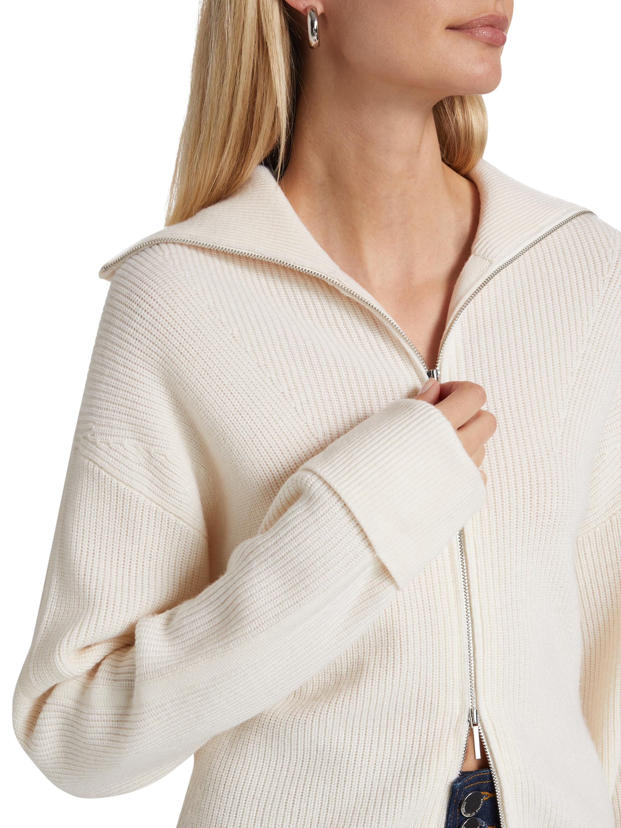 Derek Lam 10 Crosby Armanda Wool Zip Cardigan | Saks Fifth Avenue