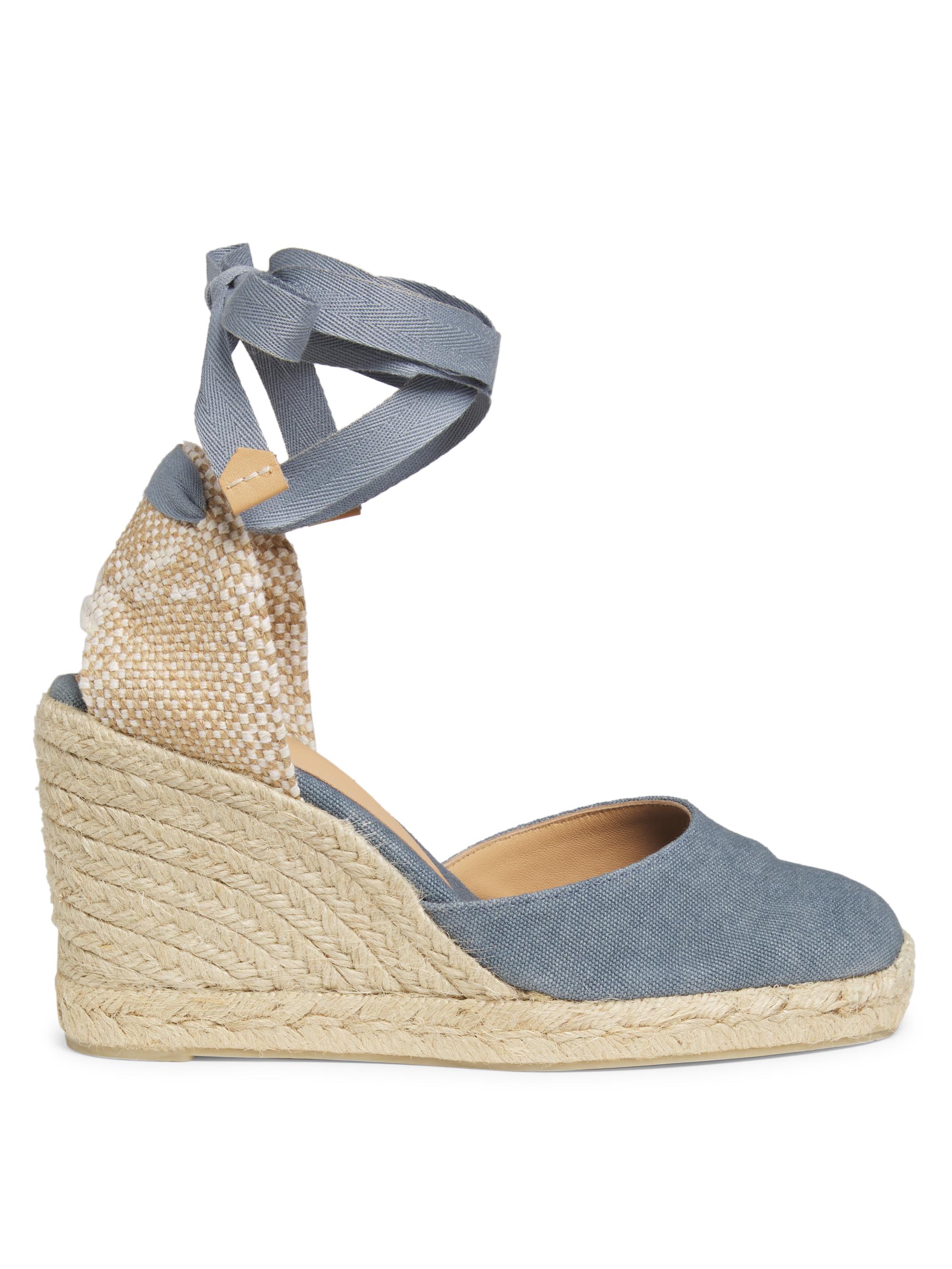 Castañer Women's Carina Cotton Canvas Espadrilles - Citadel Denim Blue