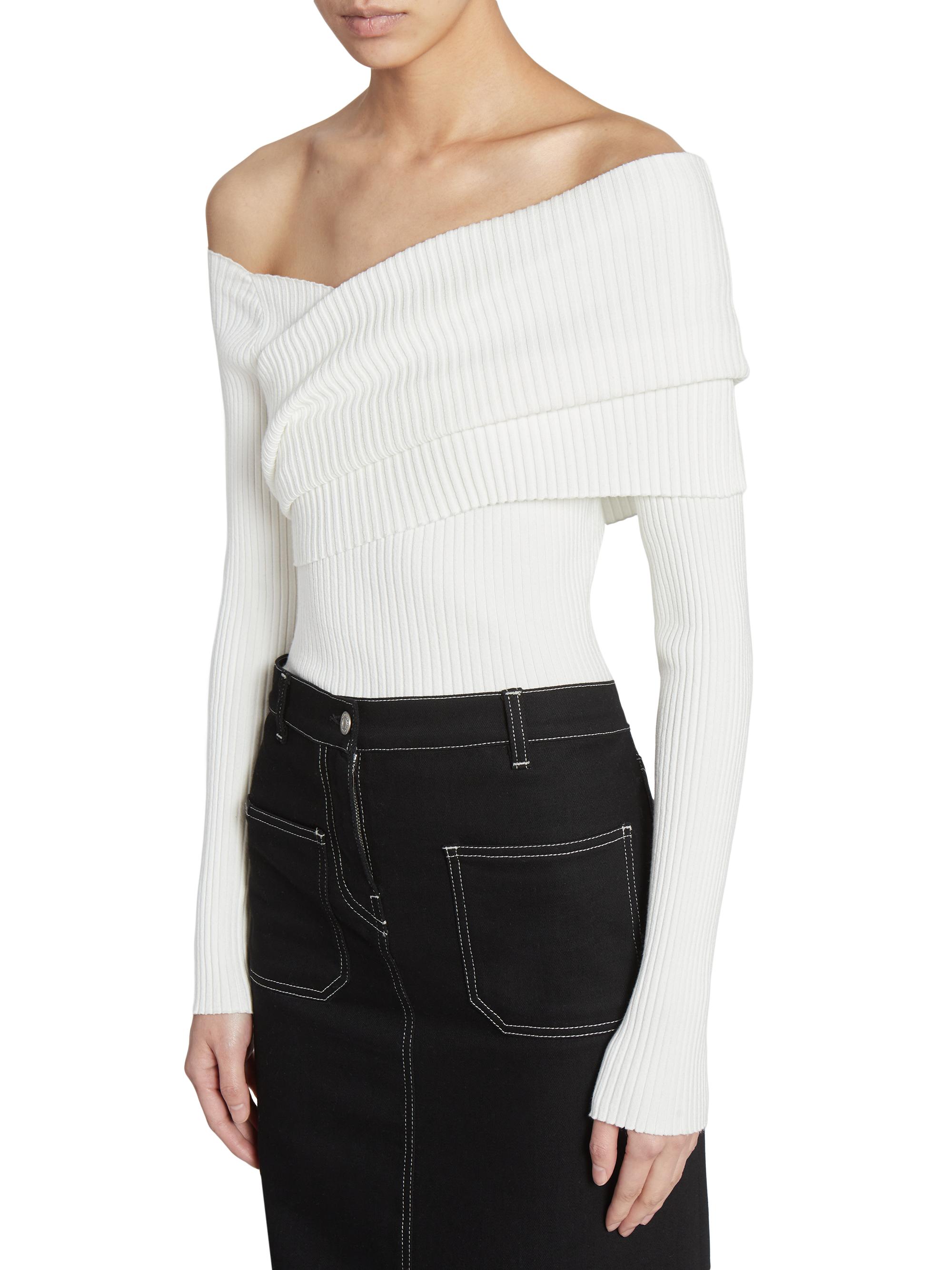 Courreges Twist Rib-Knit Sweater | Saks Fifth Avenue