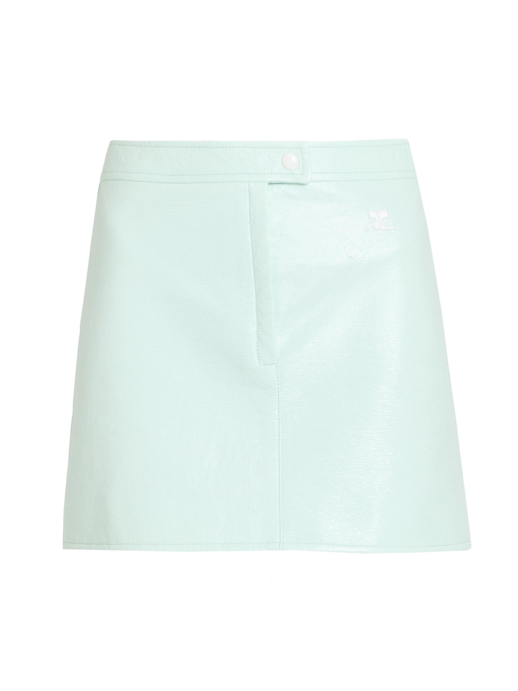 Courreges Women's Vinyle Reedition Miniskirt - Light Mint