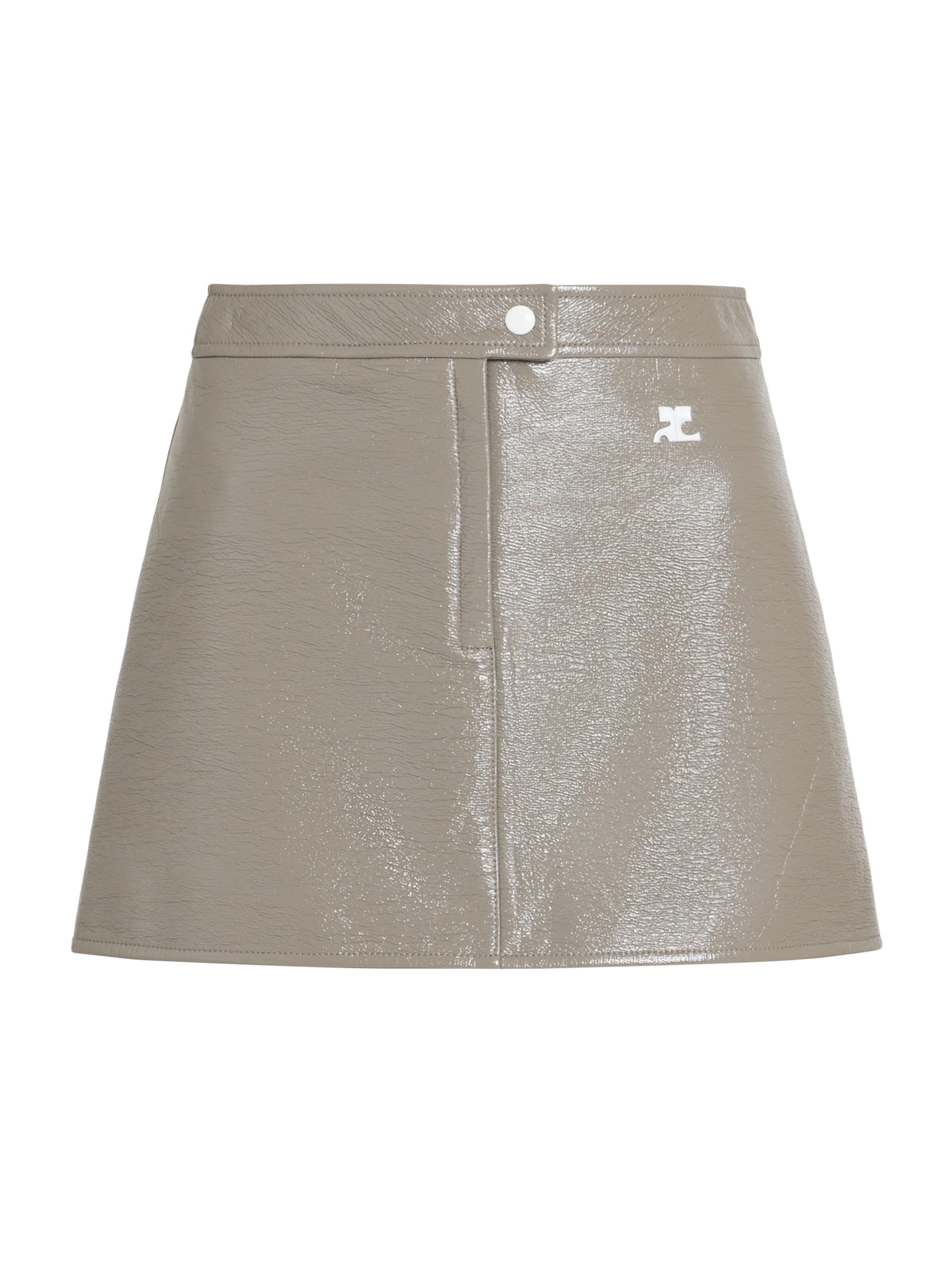 Courreges Women's Vinyle Reedition Miniskirt - Light Mocha