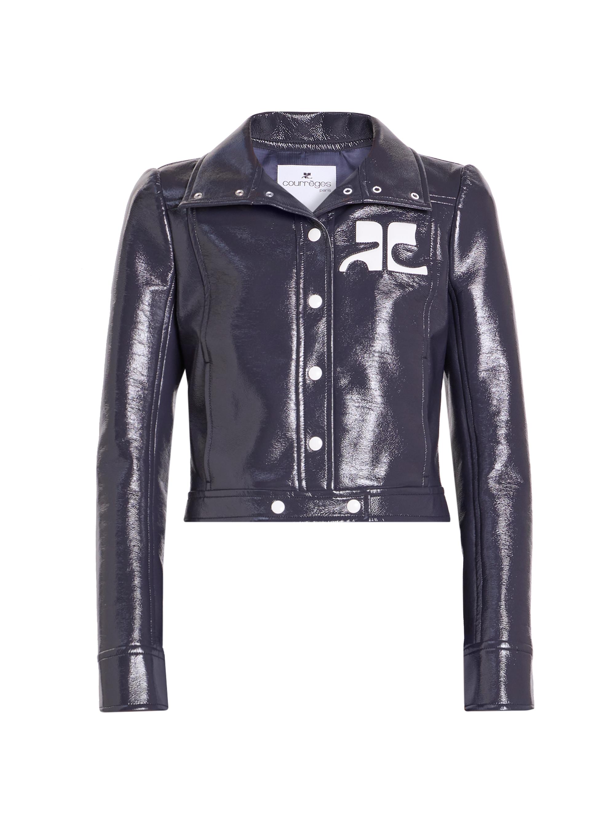 Courreges Zipped Iconic Leather Jacket | Saks Fifth Avenue