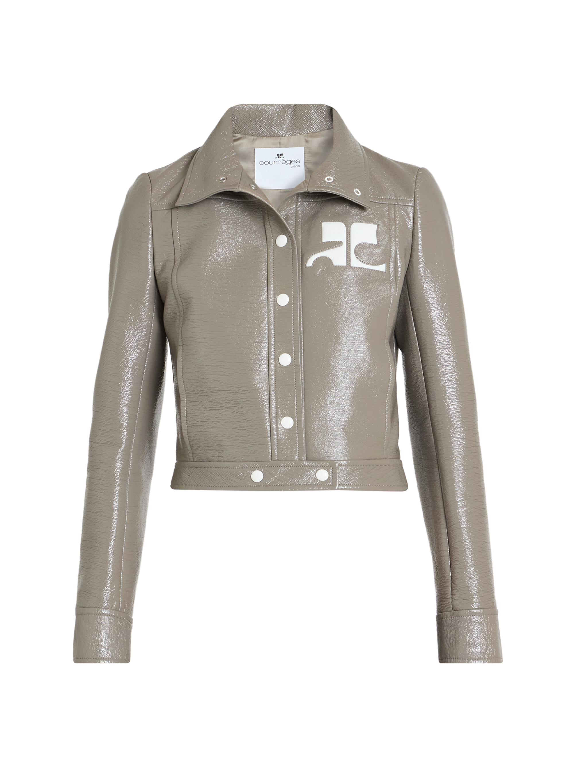 Courreges Women's Vinyle Reedition Jacket - Light Mocha