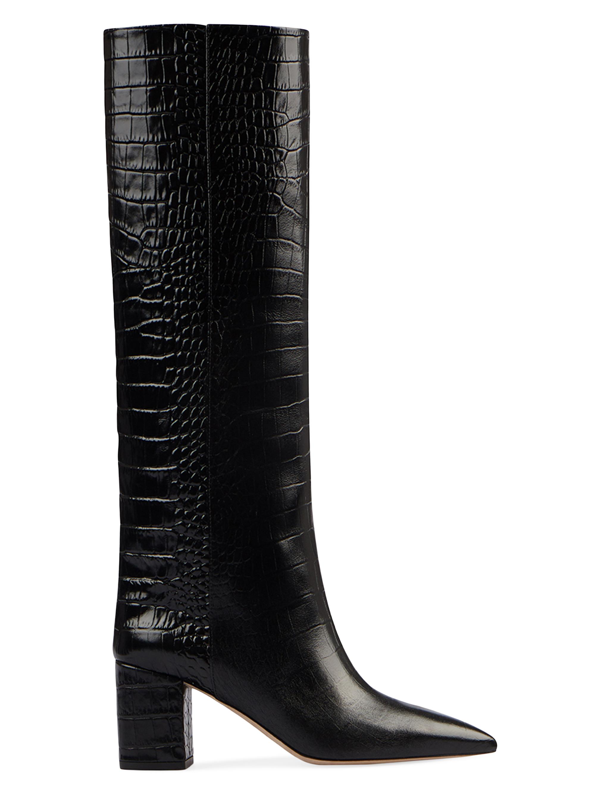 ロングブーツ PARIS TEXAS ANJA BOOTS IN CROCODILE EMBOSSED LEATHER 0400021227295_CARBONE?wid=600&