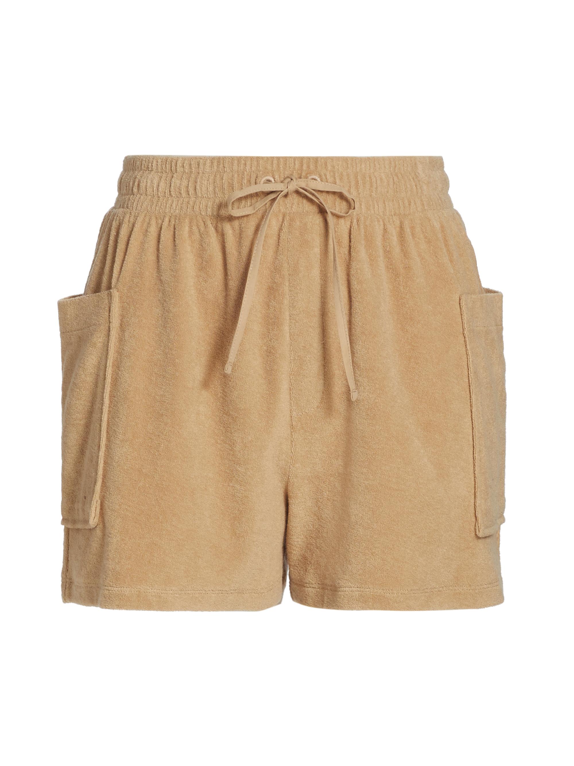 ATM Anthony Thomas Melillo Women's Towel Terry Cargo Shorts - Sand Castle