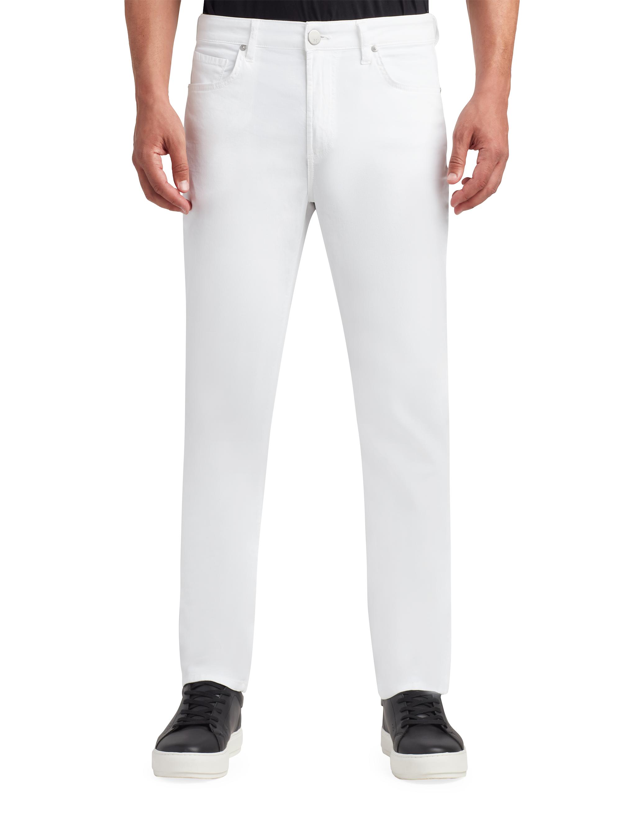 Monfrère Men's Brando Cotton-Linen Pants - Blanc