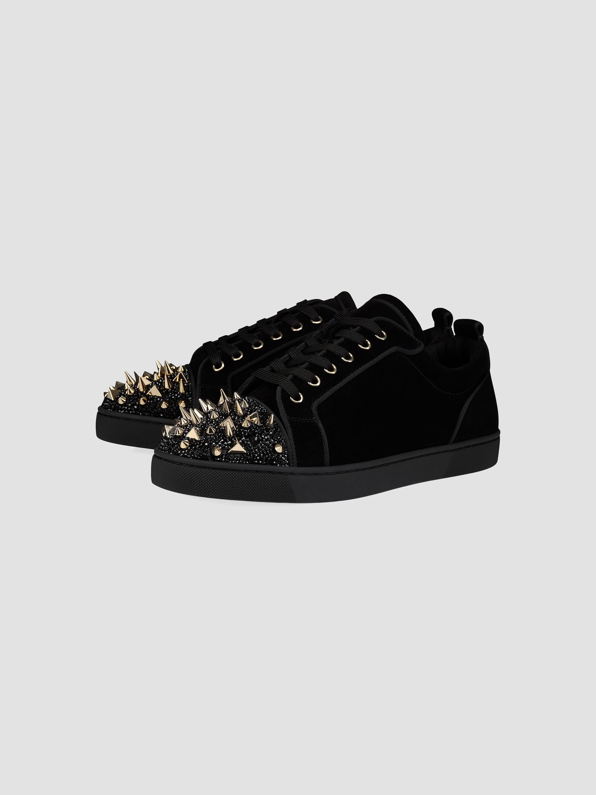 Christian Louboutin Louis Junior P Pik Pik Strass Sneakers  display picture 3