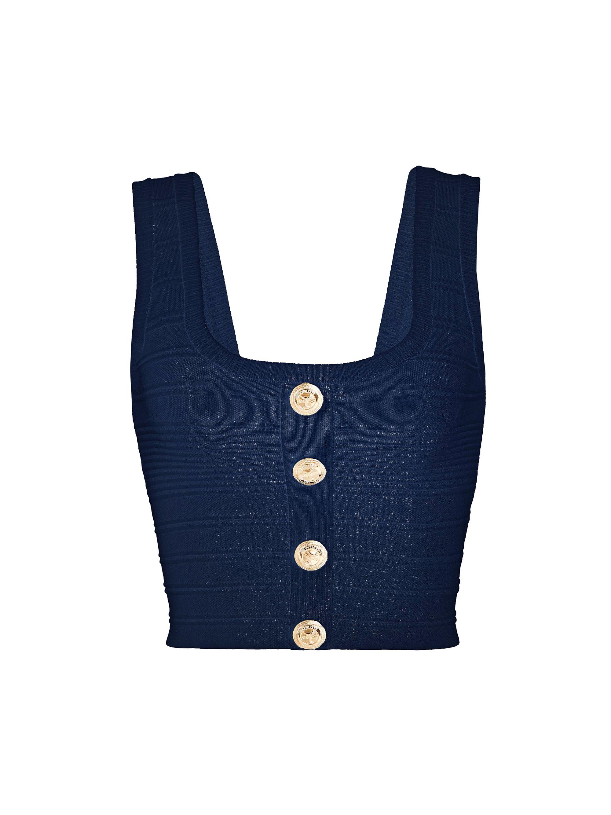 Retrofête Women's Nella Top - Metallic Navy