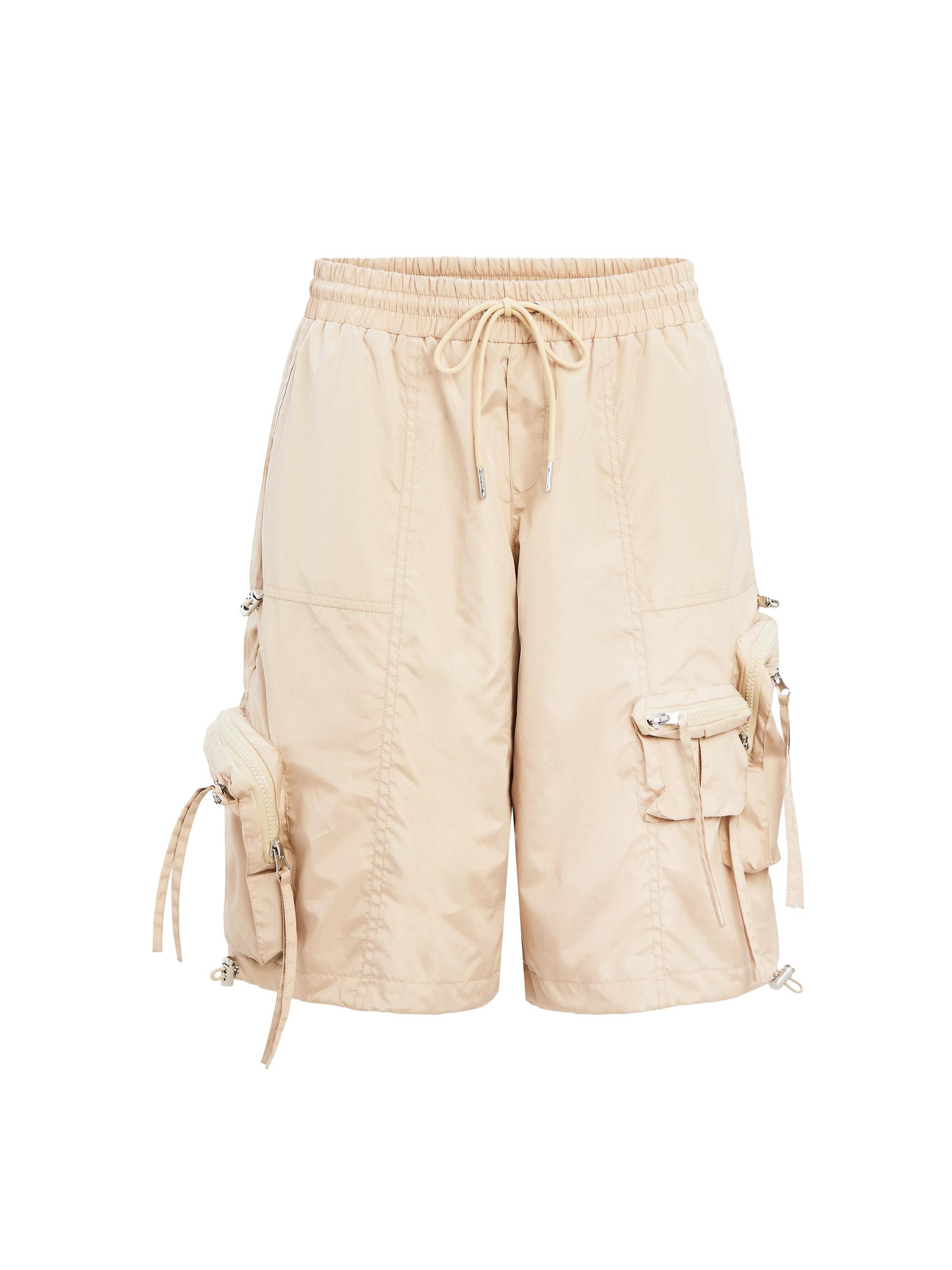 Ser.o.ya Women's Alba Ruched Cargo Shorts - Oxford