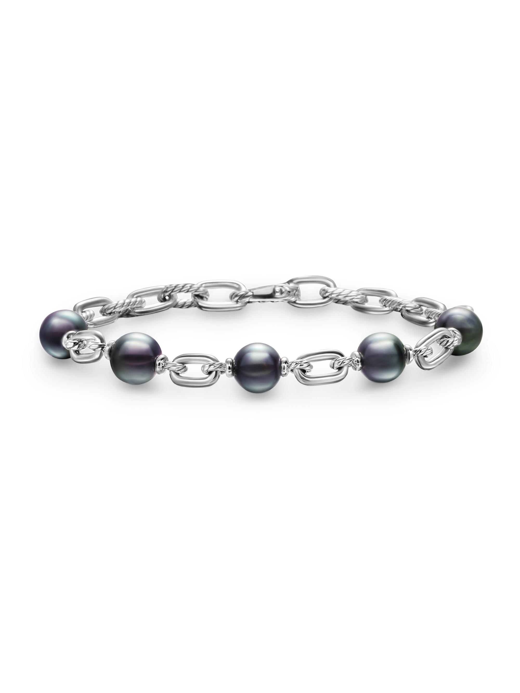 David Yurman Men's DY Madison Chain Bracelet in Sterling Silver - Pearl