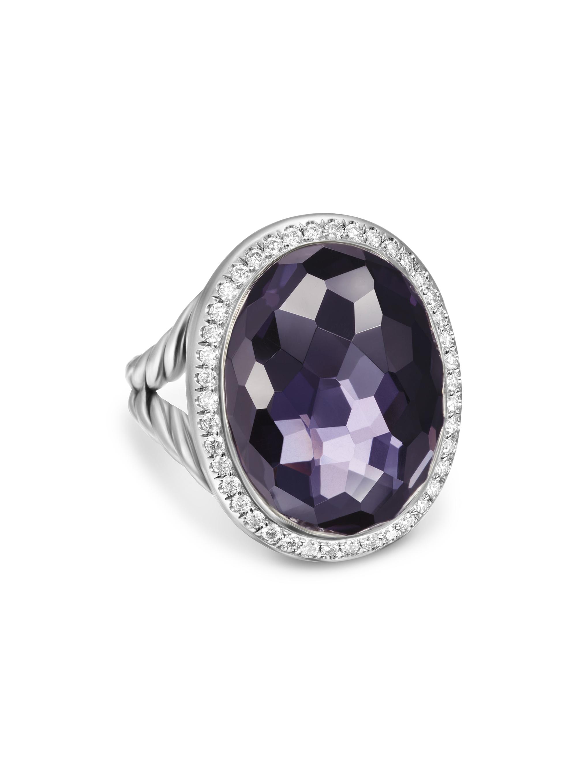 David Yurman Women's Albion Oval Ring in Sterling Silver - Hemetine Back