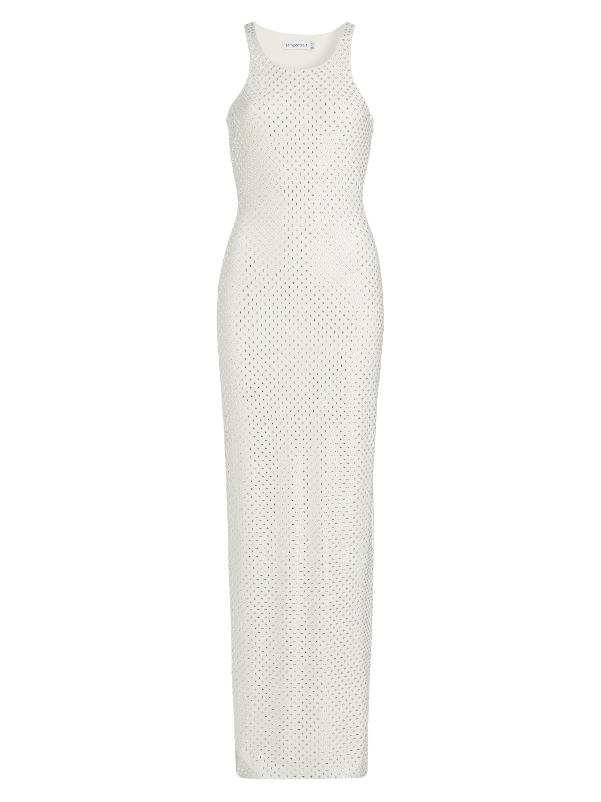 Self-Portrait Hotfix Fishnet Midi-Dress | Saks Fifth Avenue
