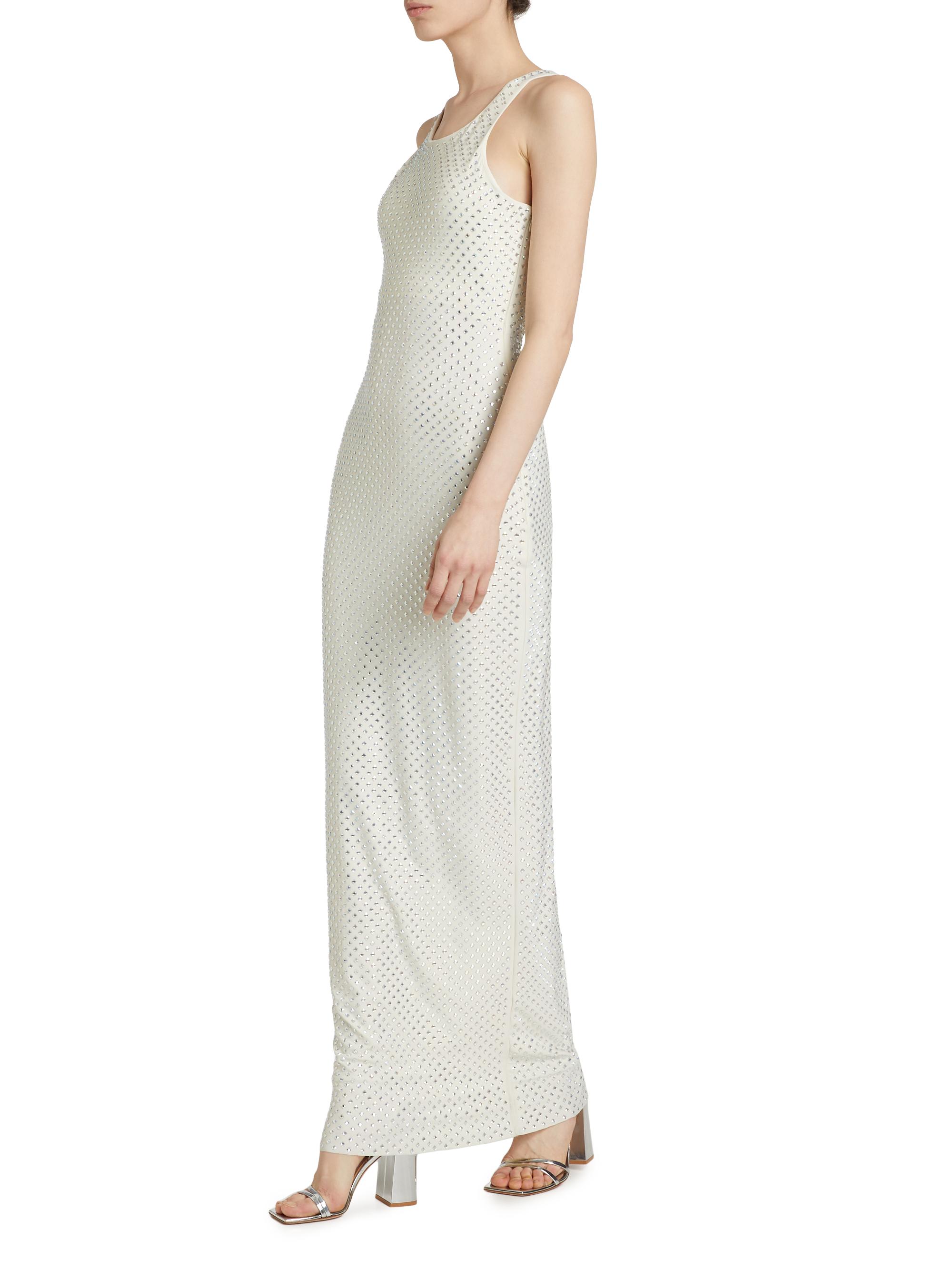 knee length dresses for ladies Ellington Knit Maxi Dress With Sequin - Ivory main image 0