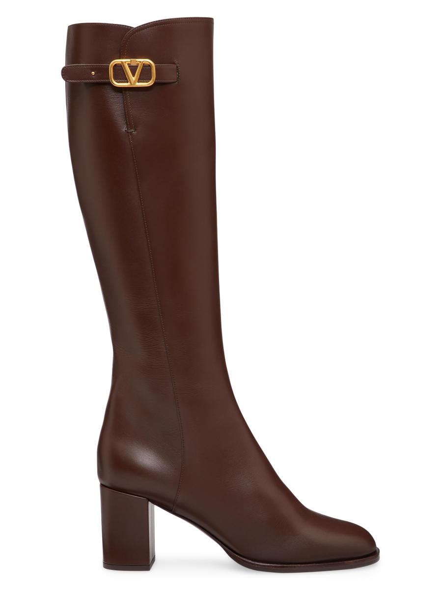Valentino Garavani VLogo Signature Calfskin Boots 70MM
