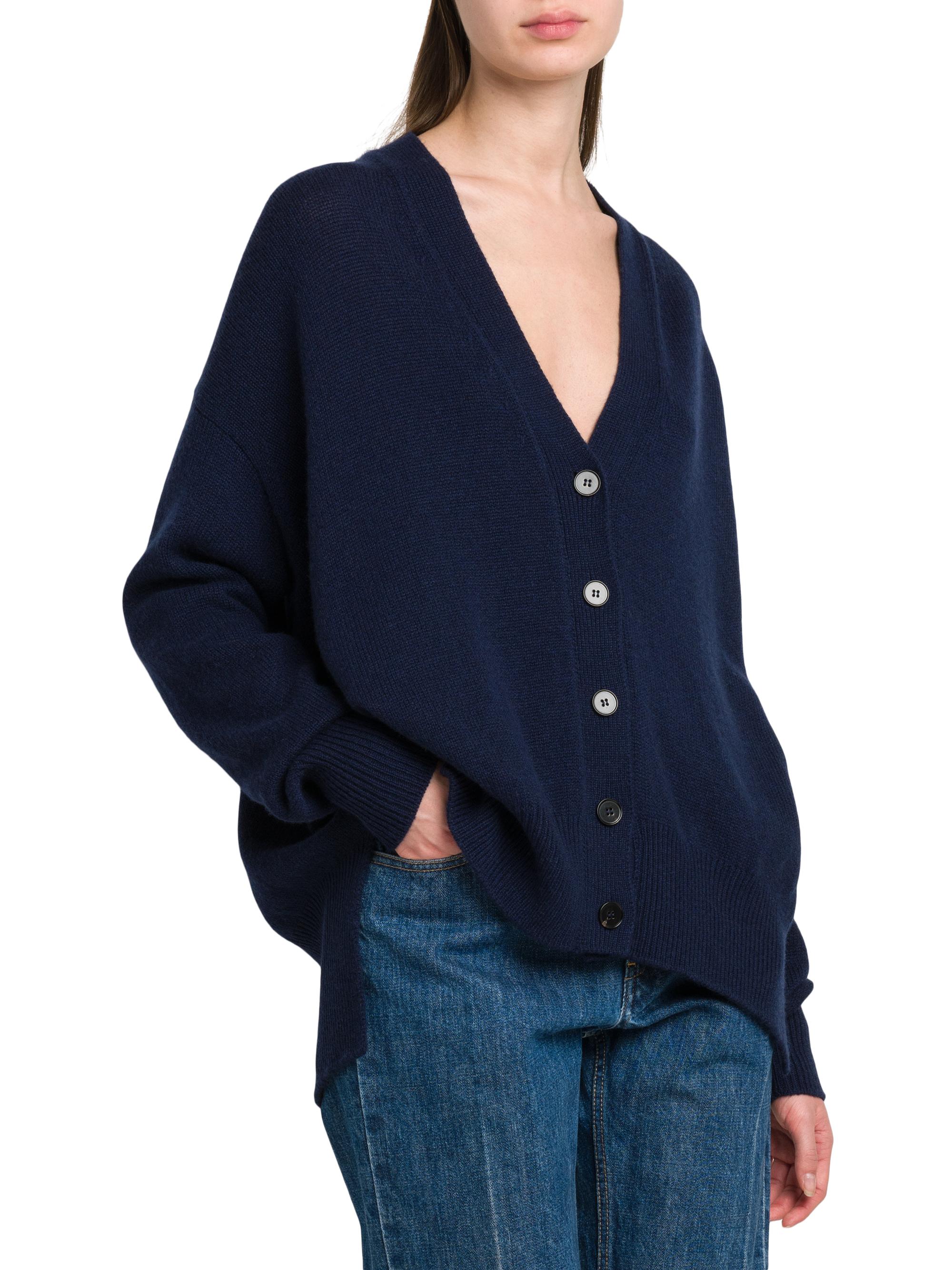Jil Sander Cashmere High-Low Oversized Cardigan | Saks Fifth Avenue