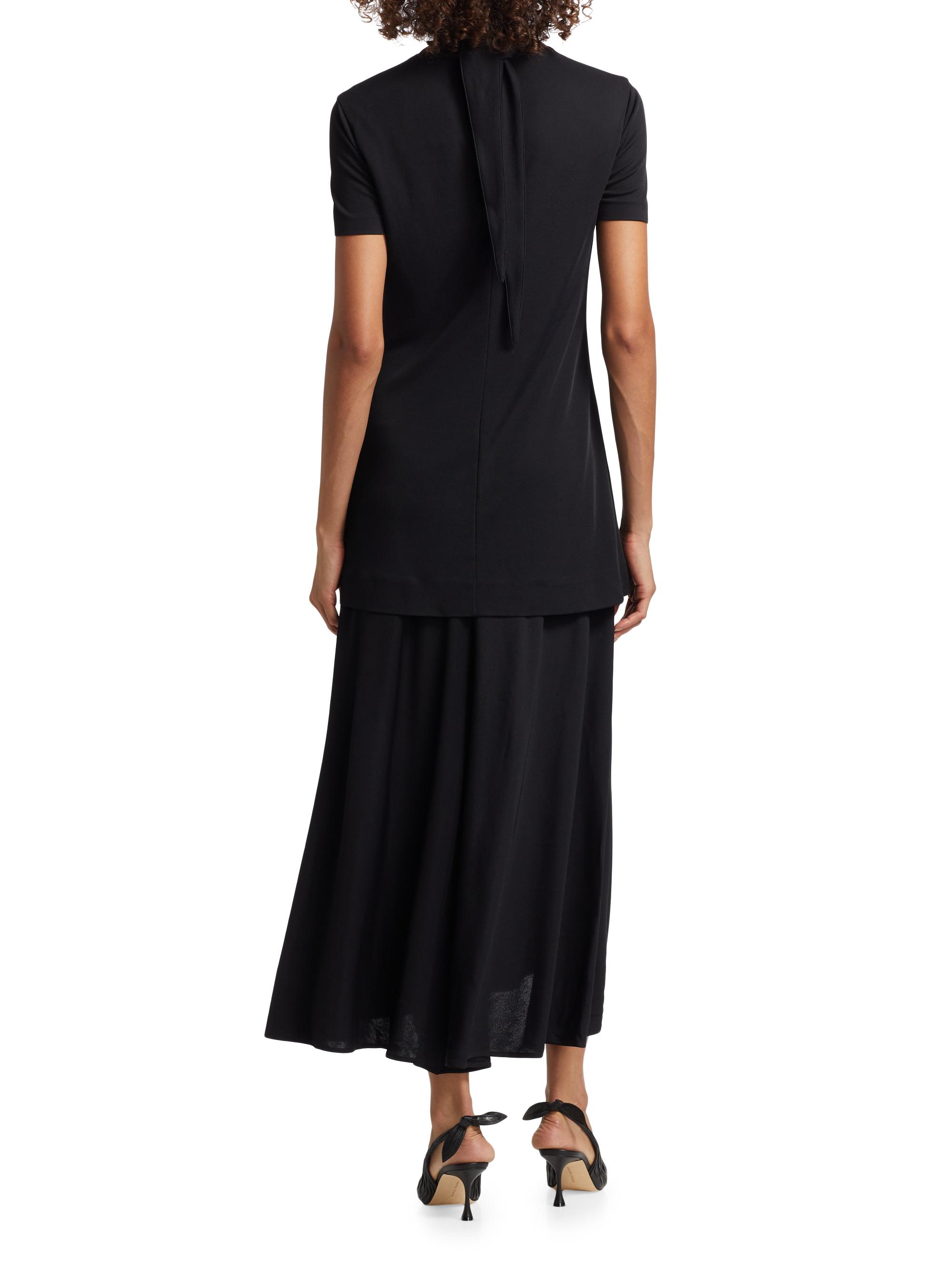 knee length dresses for ladies Jil Sander // Pleated Maxi Dress – VSP Consignment