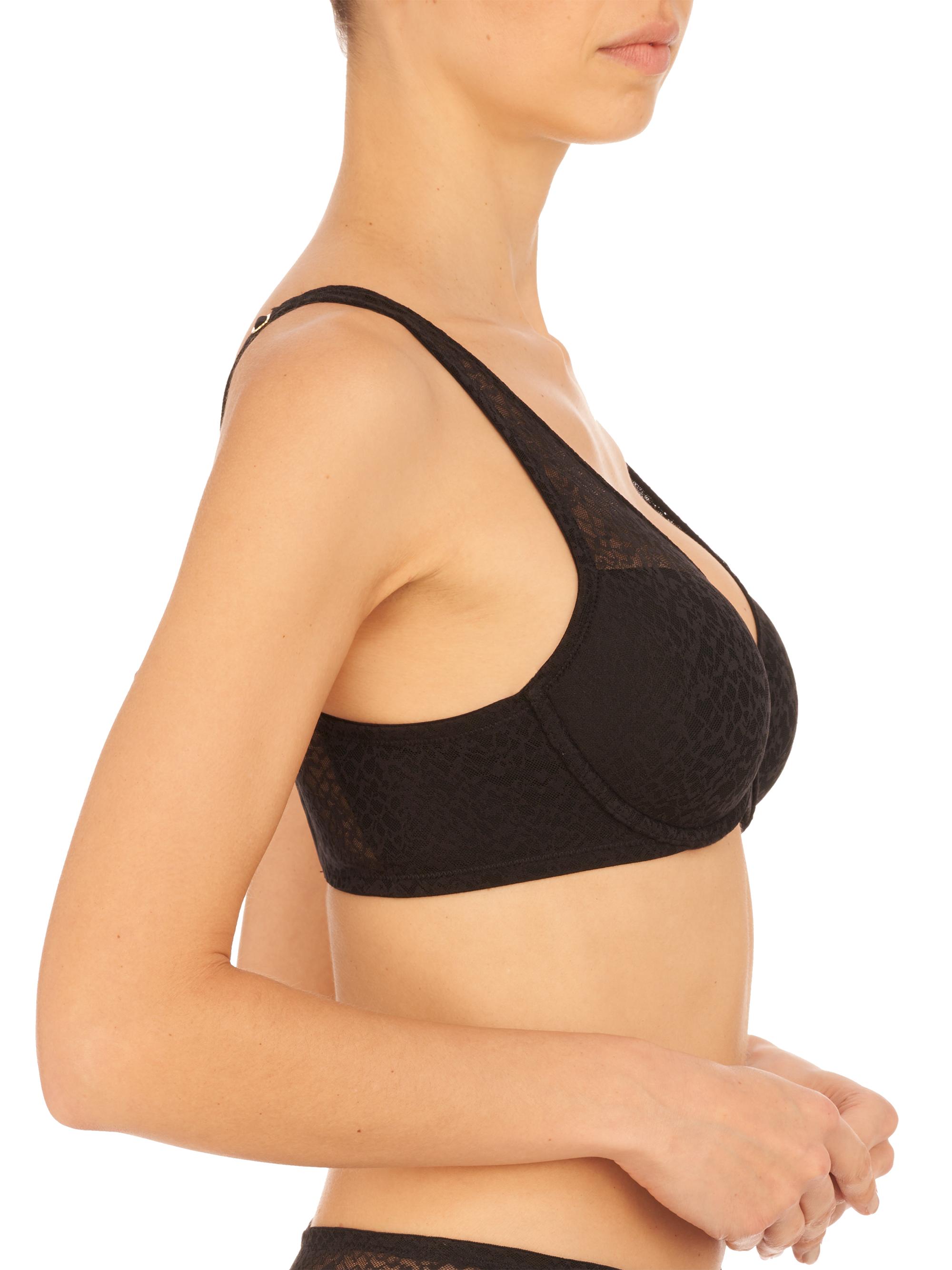 Natori Women's Pretty Smooth Lace T-Shirt Bra - Black | Thumbnail 2