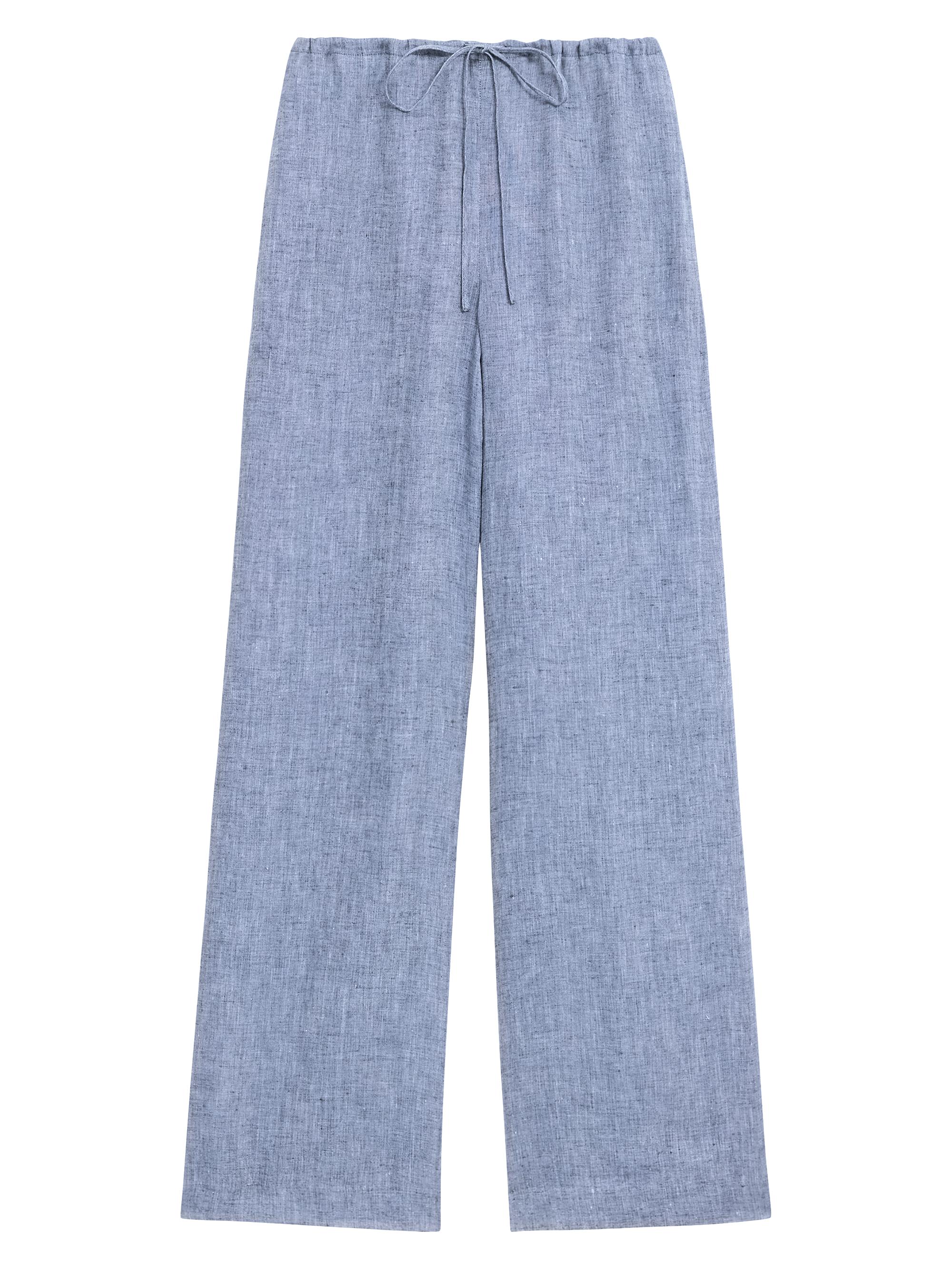 Theory Women's Drawstring Wide-Leg Pants - Black