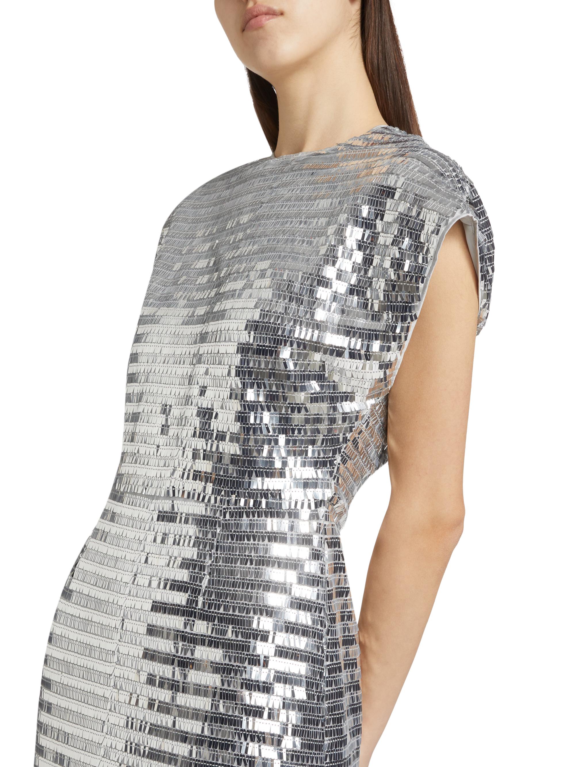white christmas dresses Sculpty Sequin Dress In Star Gold – Simon Miller main image 1