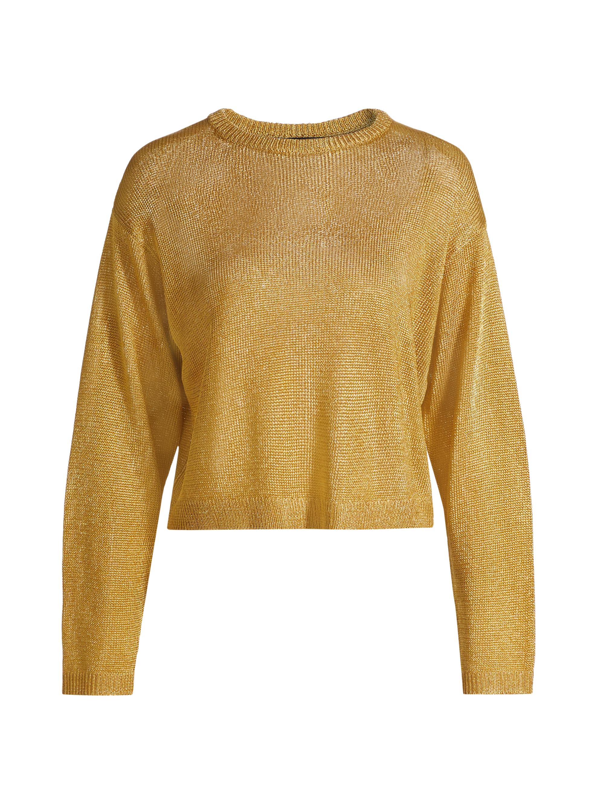 If Only Studio Metallic Crewneck Sweater Saks Fifth Avenue