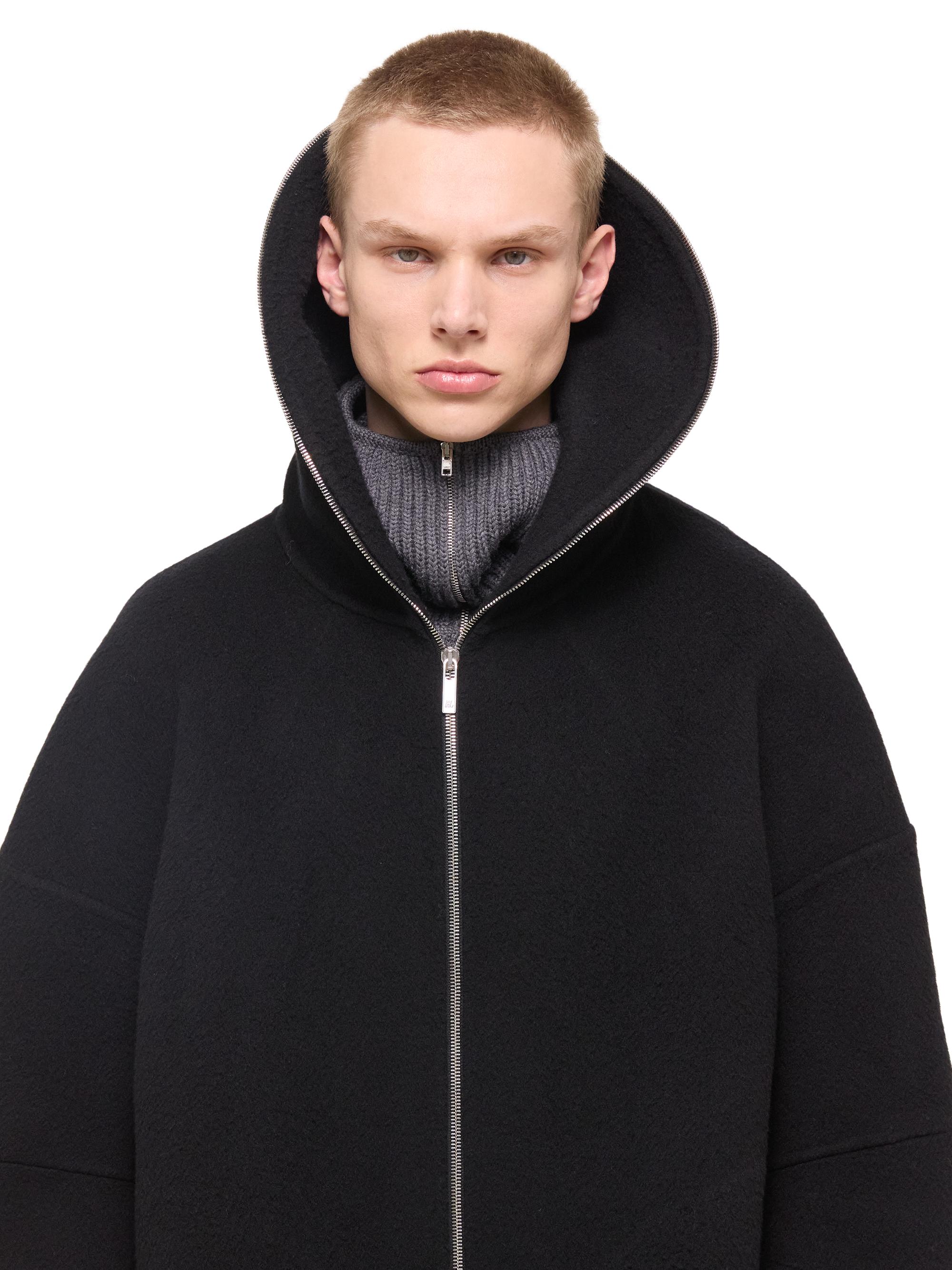 Helmut Lang Wool Hooded Coat | Saks Fifth Avenue