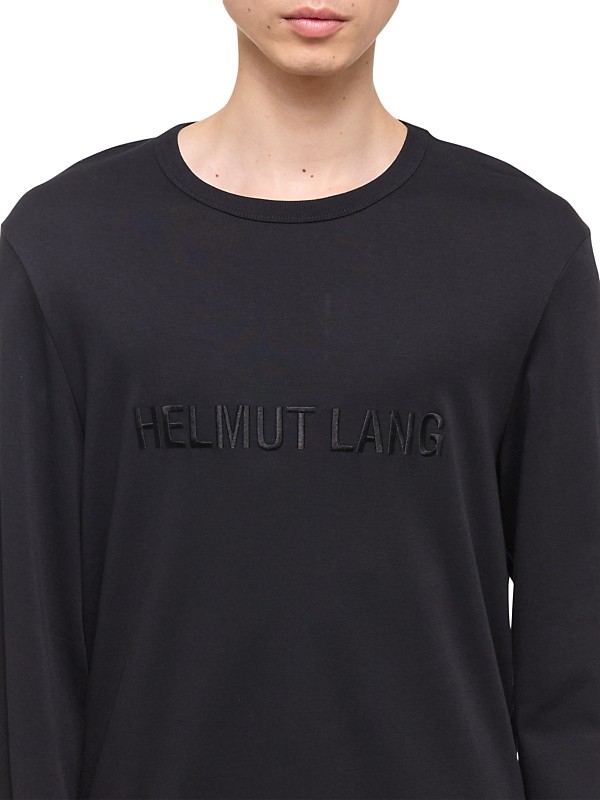 Shop Helmut Lang Logo Cotton Long-Sleeve Shirt | Saks Fifth Shop Helmut Lang Logo Cotton Long-Sleeve Shirt | Saks Fifth