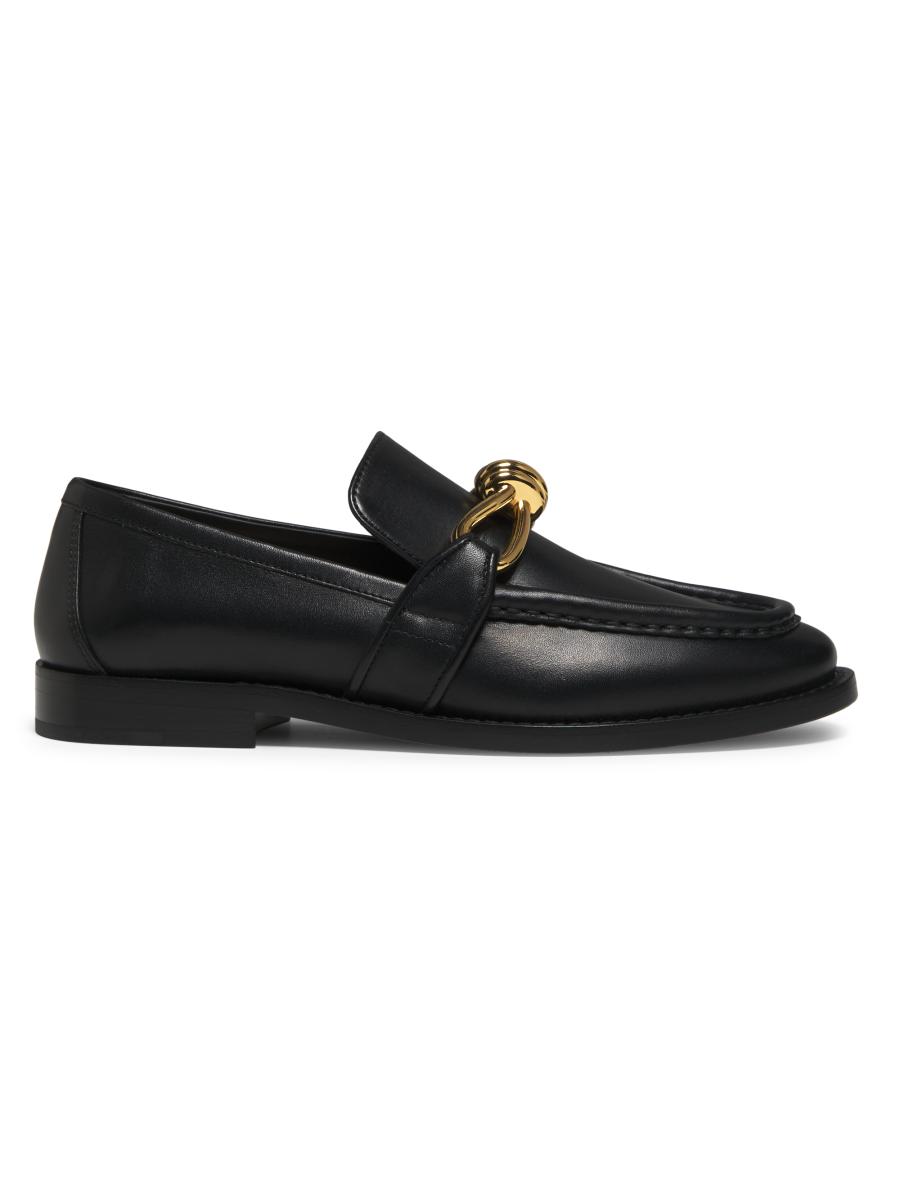 Bottega Veneta Women's Astair Knot Leather Loafers In Black