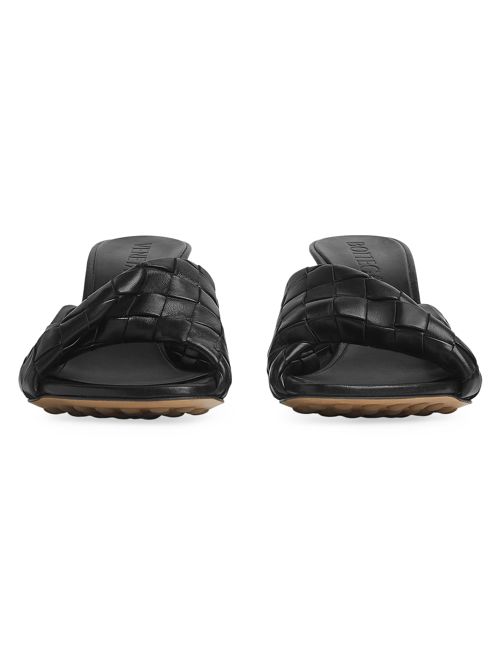 Bottega Veneta Blink 90MM Intrecciato Leather Mules | Saks Fifth