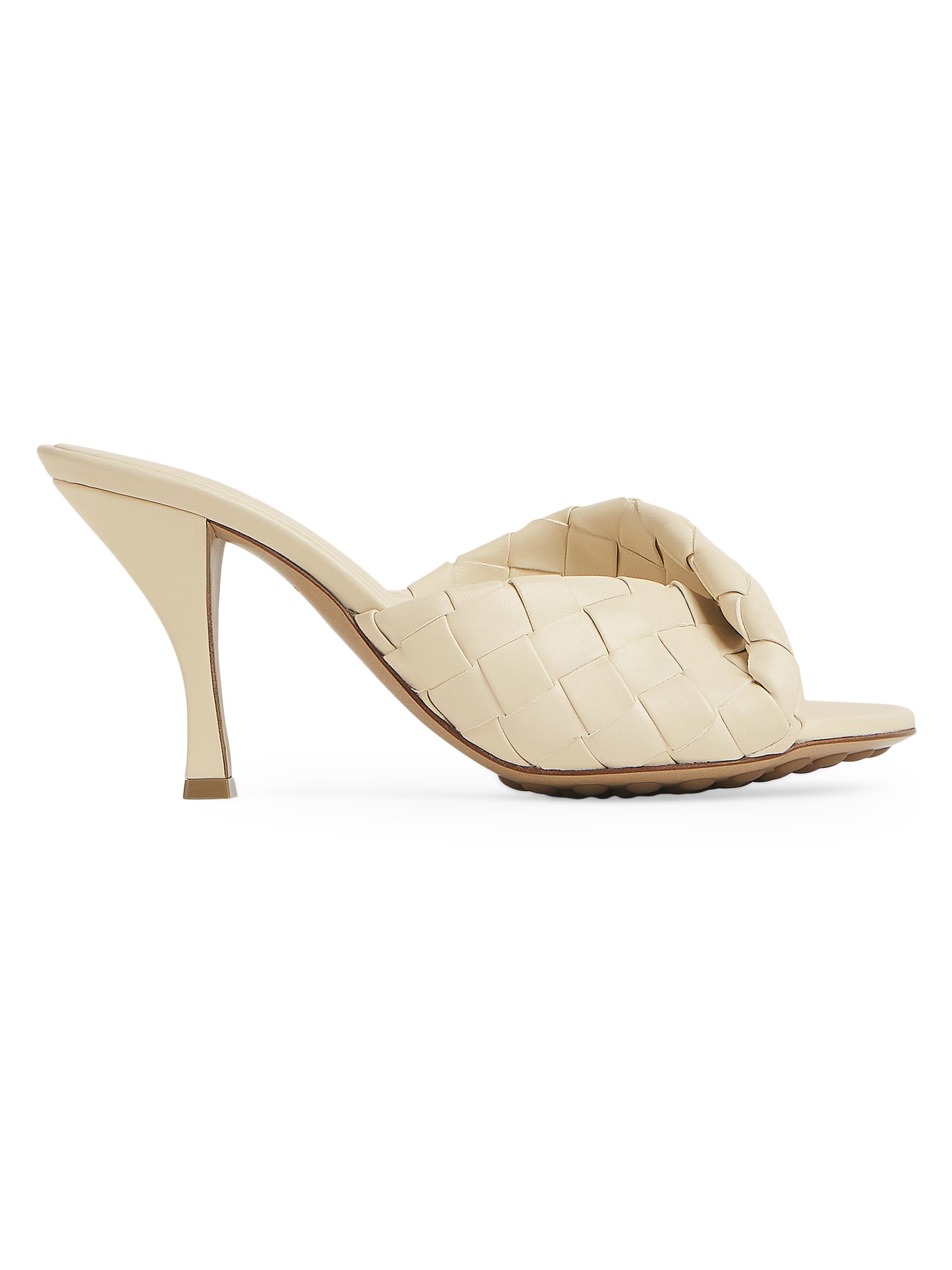 Aquazzura Twist 75MM Leather Sandals | Saks Fifth Avenue
