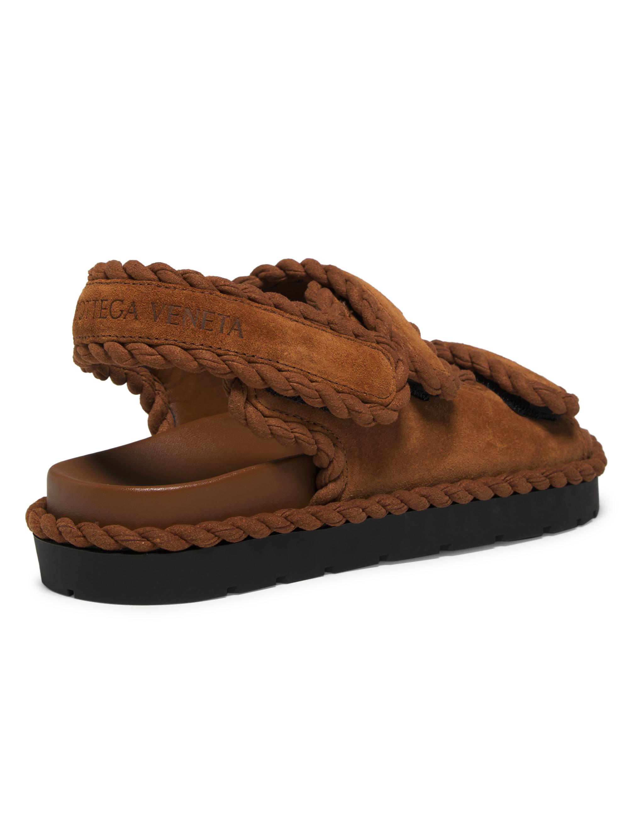 サンダル・ミュール BOTTEGA VENETA Caramel Suede Jack Sandals Women's Jack Suede Sandals - Caramel | Bottega Veneta