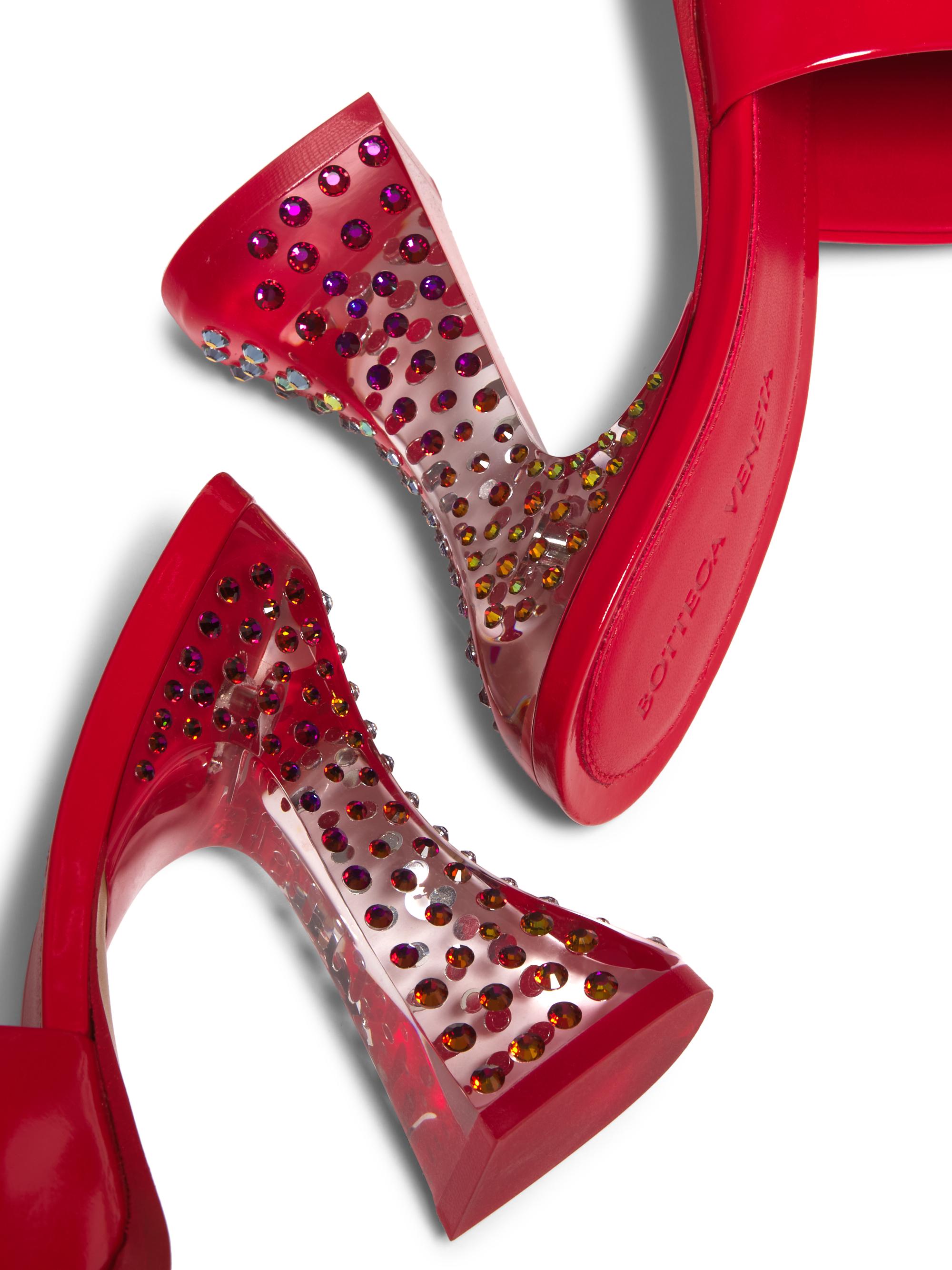 Bottega Veneta Cha-Cha 100MM Rhinestone-Embellished Mule