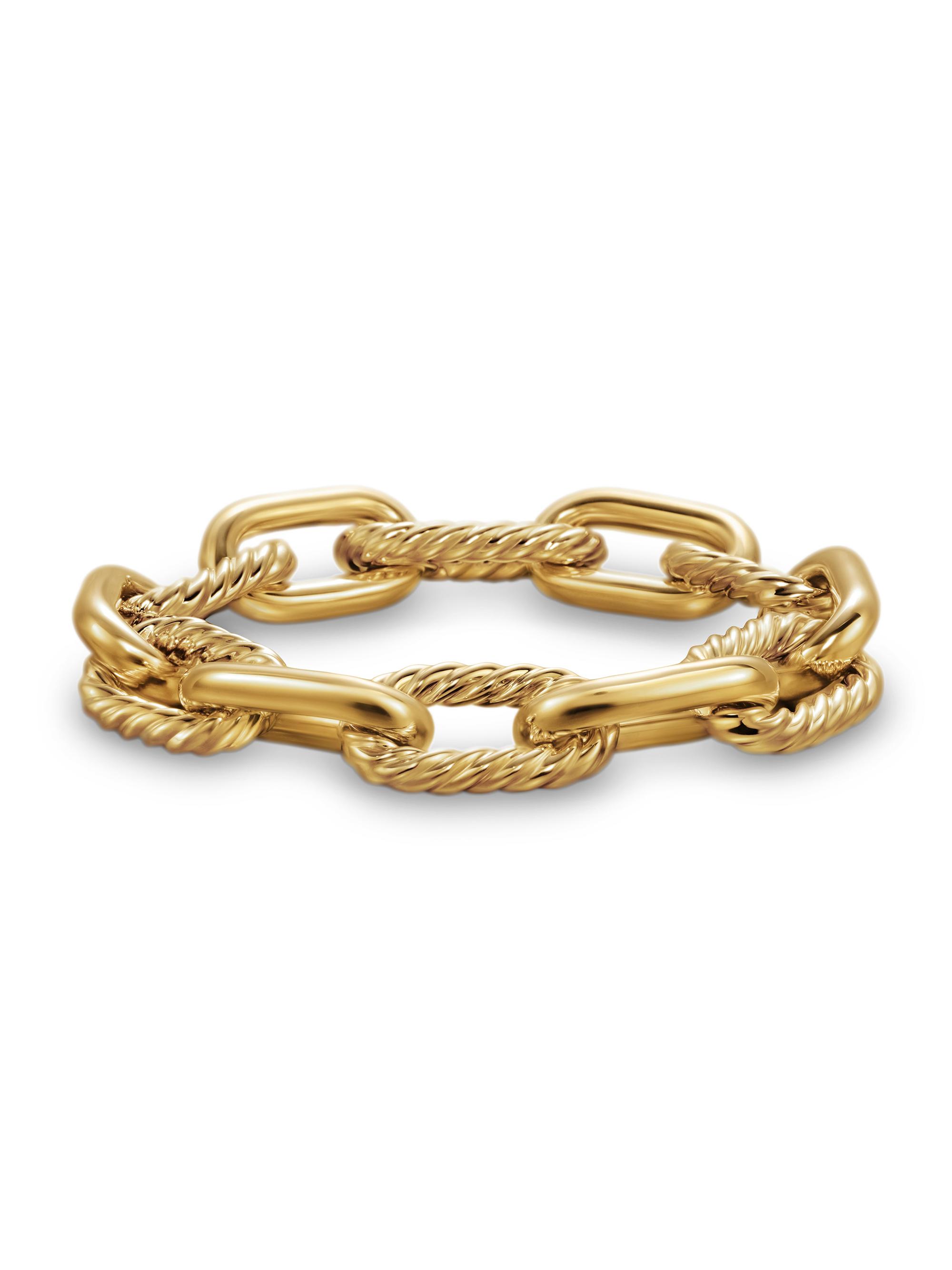 David Yurman Women's DY Madison Chain Bracelet in 18K Yellow Gold, 13.5MM - Gold