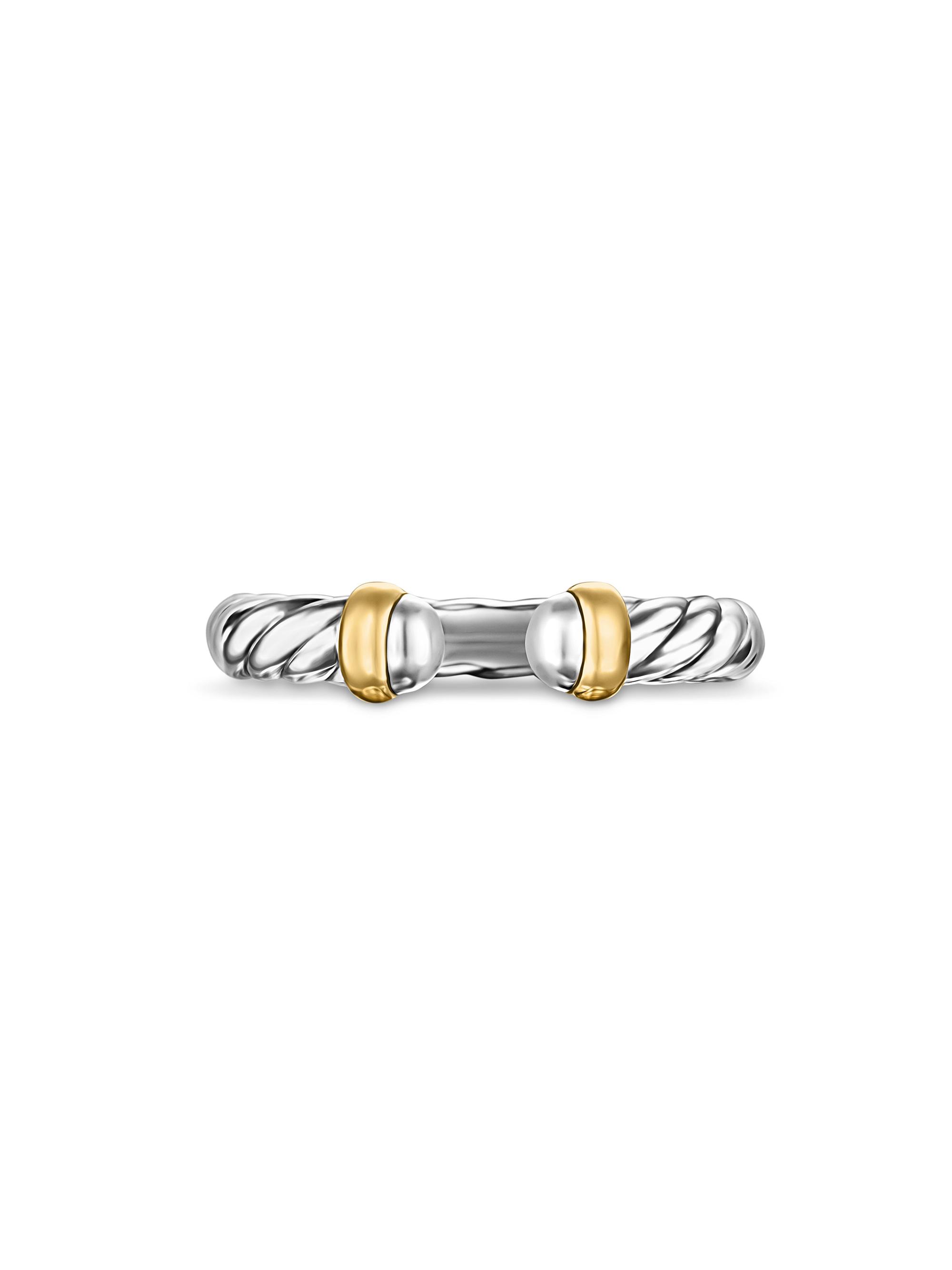 Petite Cable Ring in Sterling Silver