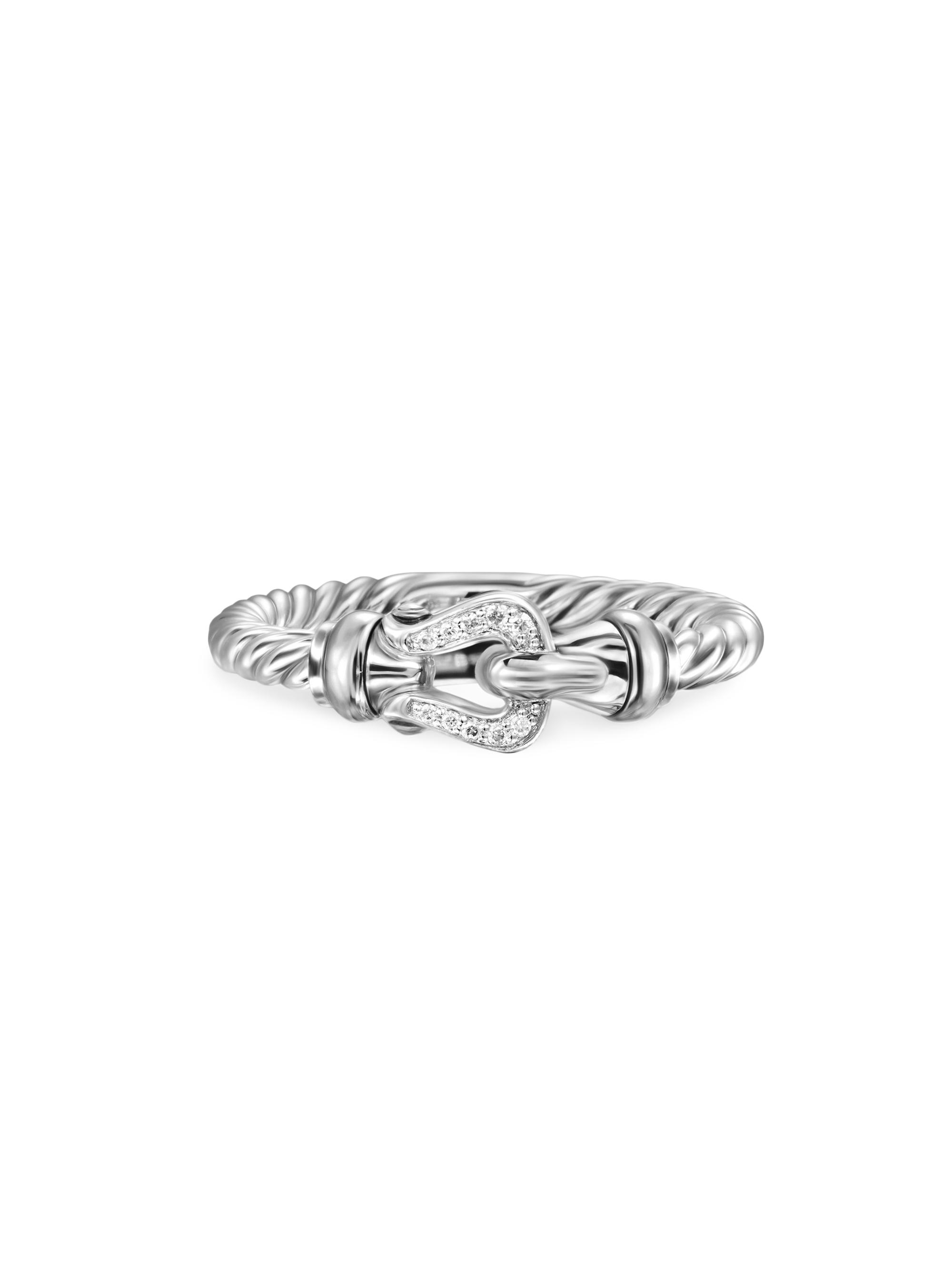 Petite Buckle Ring Sterling Silver