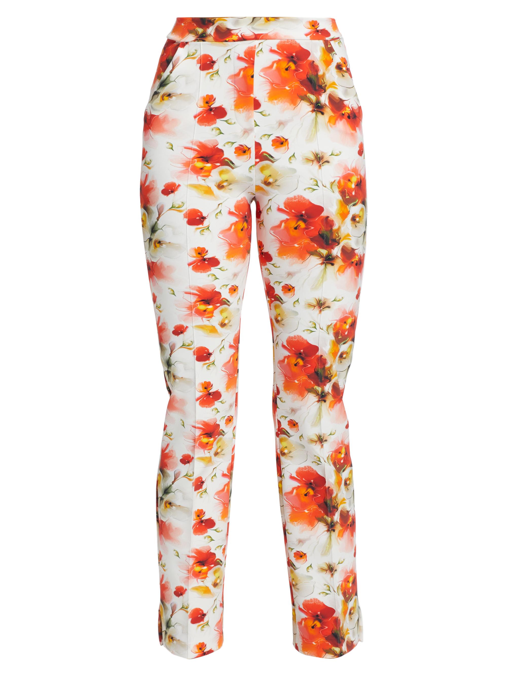 Chiara Boni La Petite Robe Women's Nuccia Floral Slim Crop Pants - Autumn Blush