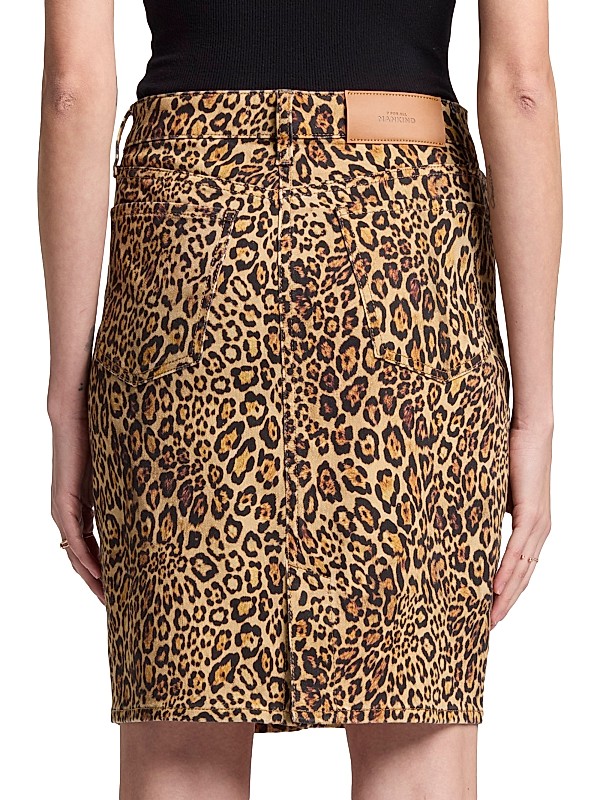Shop 7 For All Mankind Leopard Cotton-Blend Pencil Midi Shop 7 For All Mankind Leopard Cotton-Blend Pencil Midi