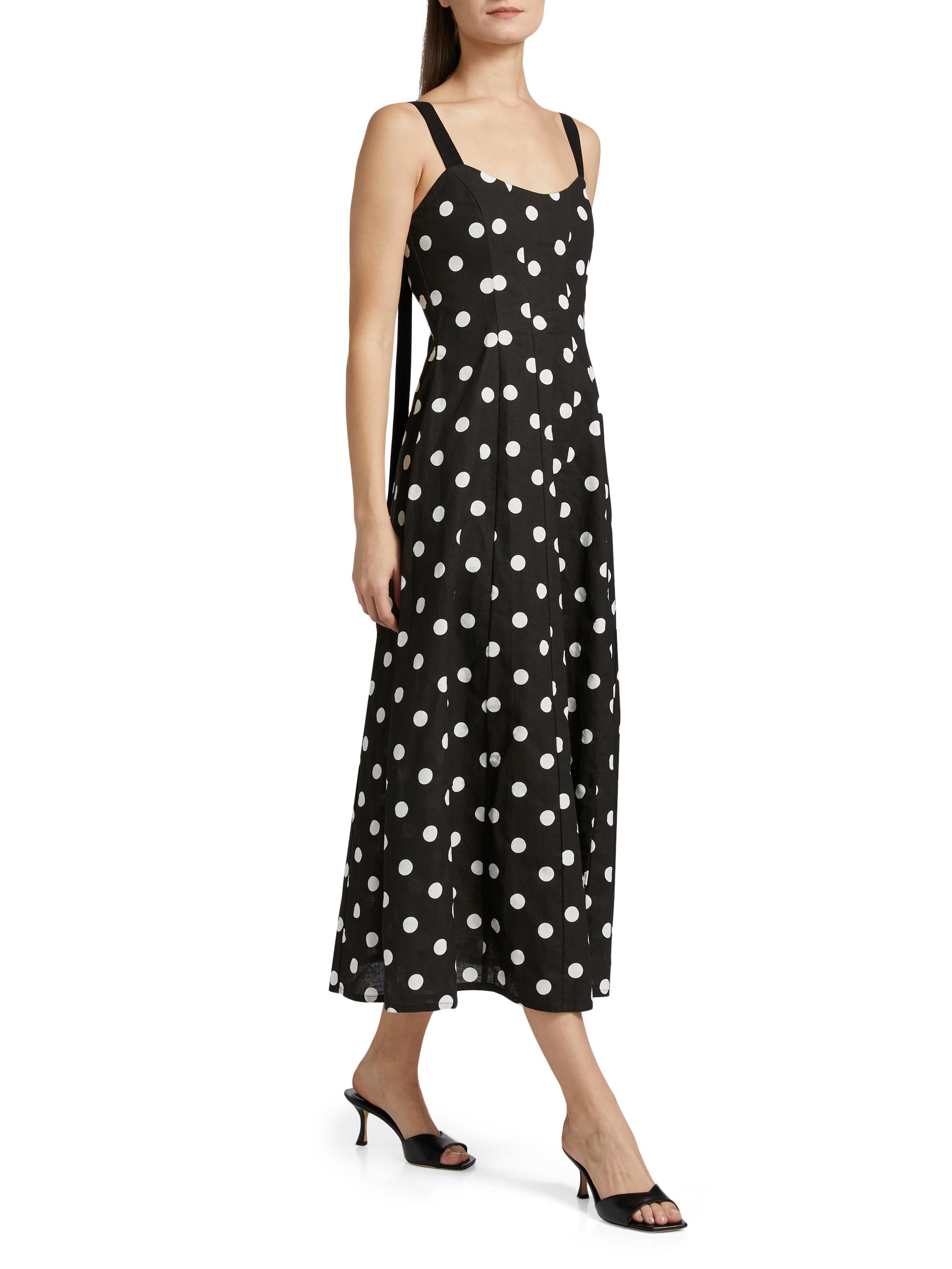 niana flocky dot pants dress　M As It May Clementine Polka Dot Maxi Dress | Saks Fifth Avenue