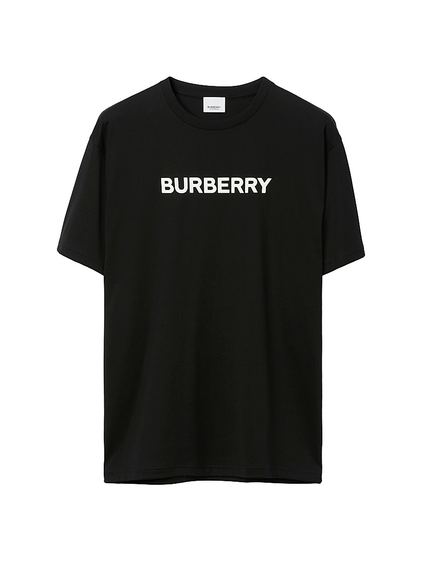 Shop Burberry Harriston Logo Cotton T-Shirt | Saks Fifth Avenue Shop Burberry Harriston Logo Cotton T-Shirt | Saks Fifth Avenue