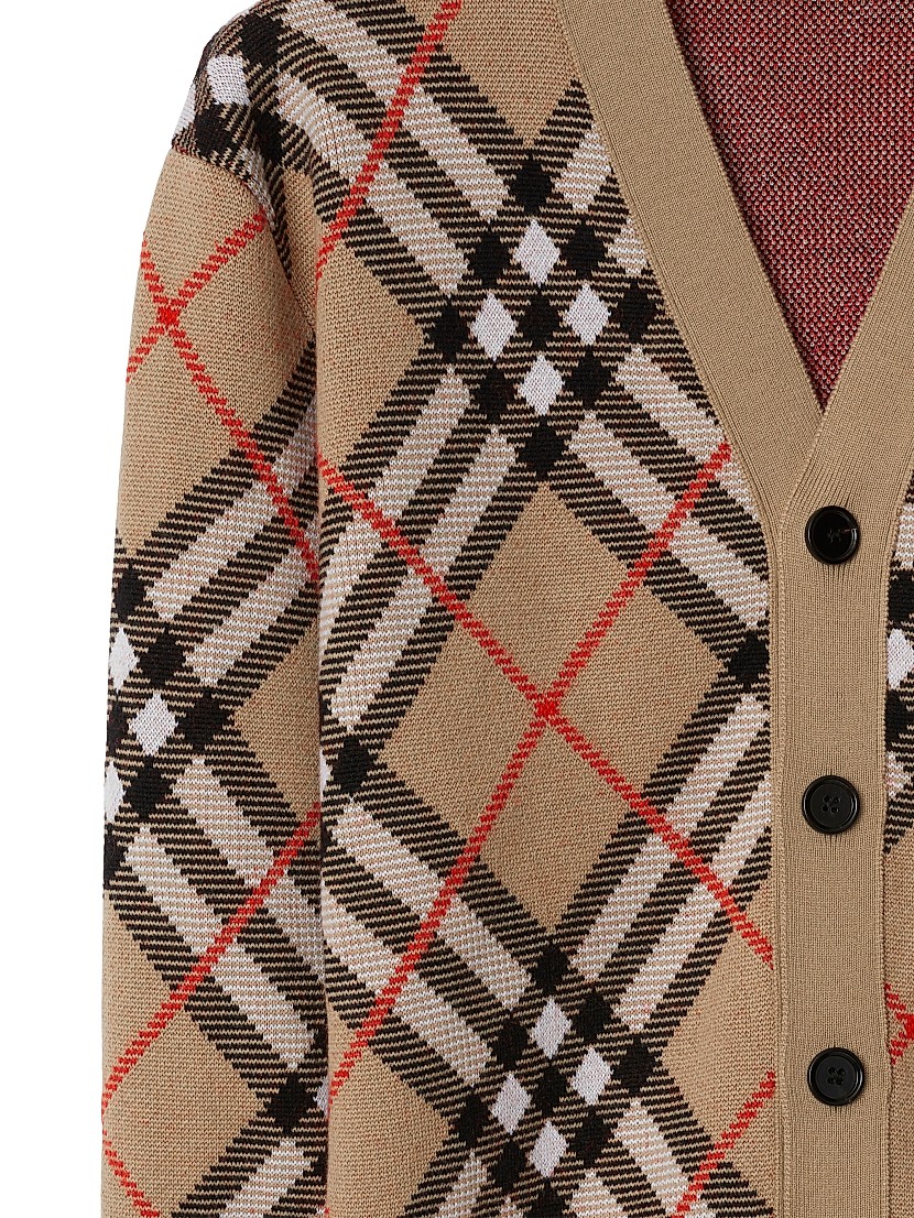 Shop Burberry Check Wool-Blend Cardigan | Saks Fifth Avenue Shop Burberry Check Wool-Blend Cardigan | Saks Fifth Avenue