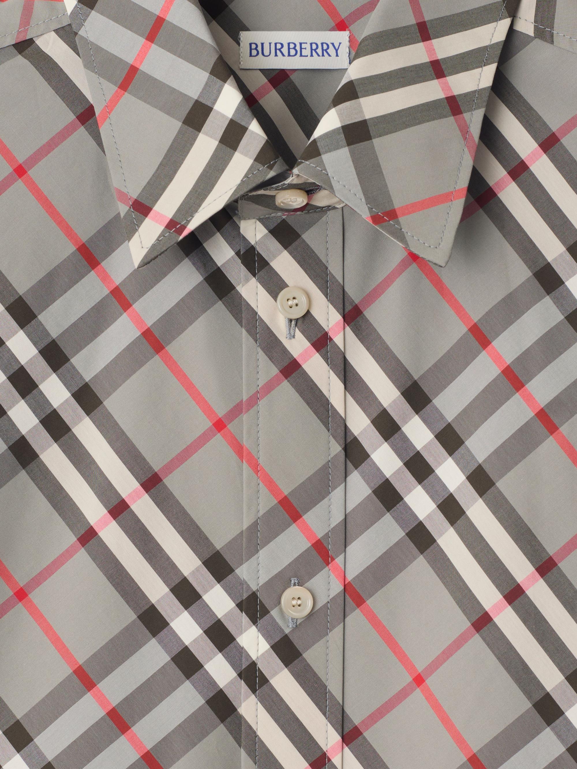 Burberry Check Cotton Shirt Saks Fifth Avenue